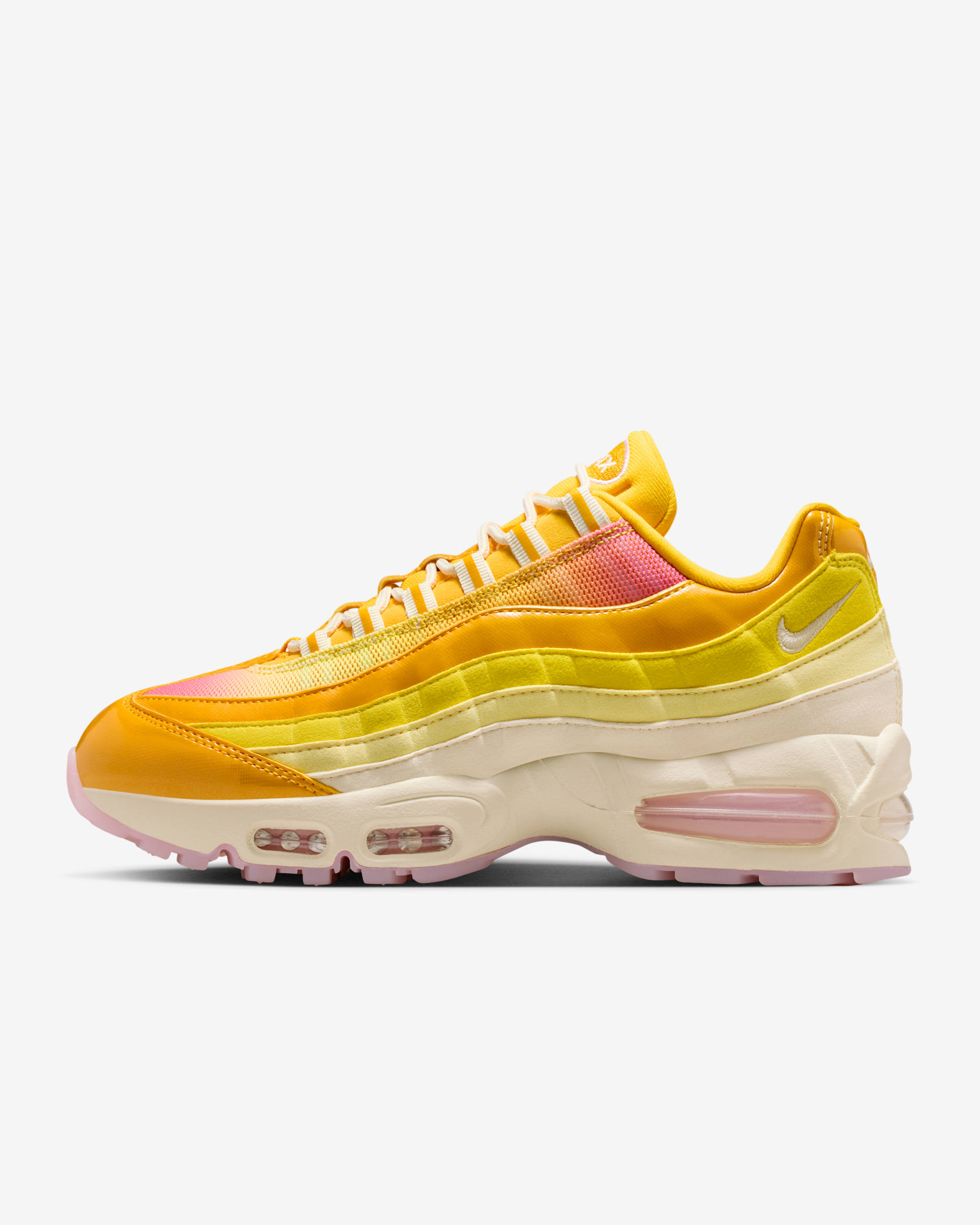 Nike Air Max 95 Big Bubble Women's Shoes - University Gold/Pink Foam/Soft Yellow/Coconut Milk