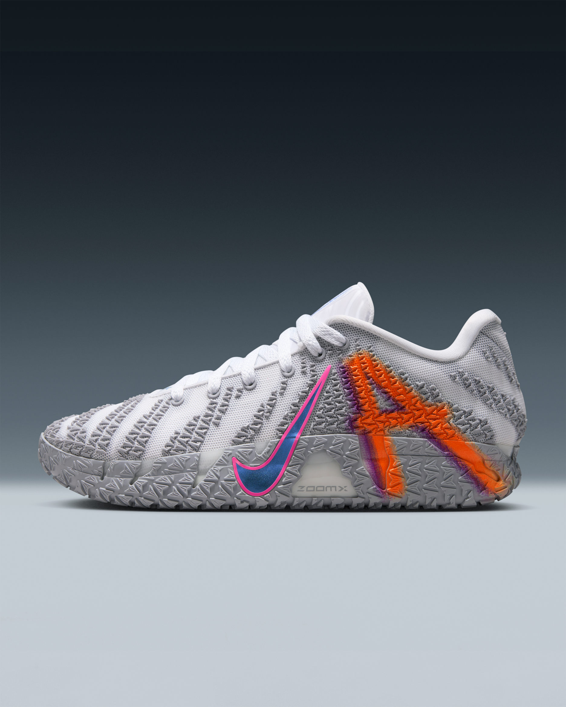 Tenis de básquetbol Ja 3 "Light Show" - Blanco/Cactus empolvado/Hiperrosa/Estrella azul