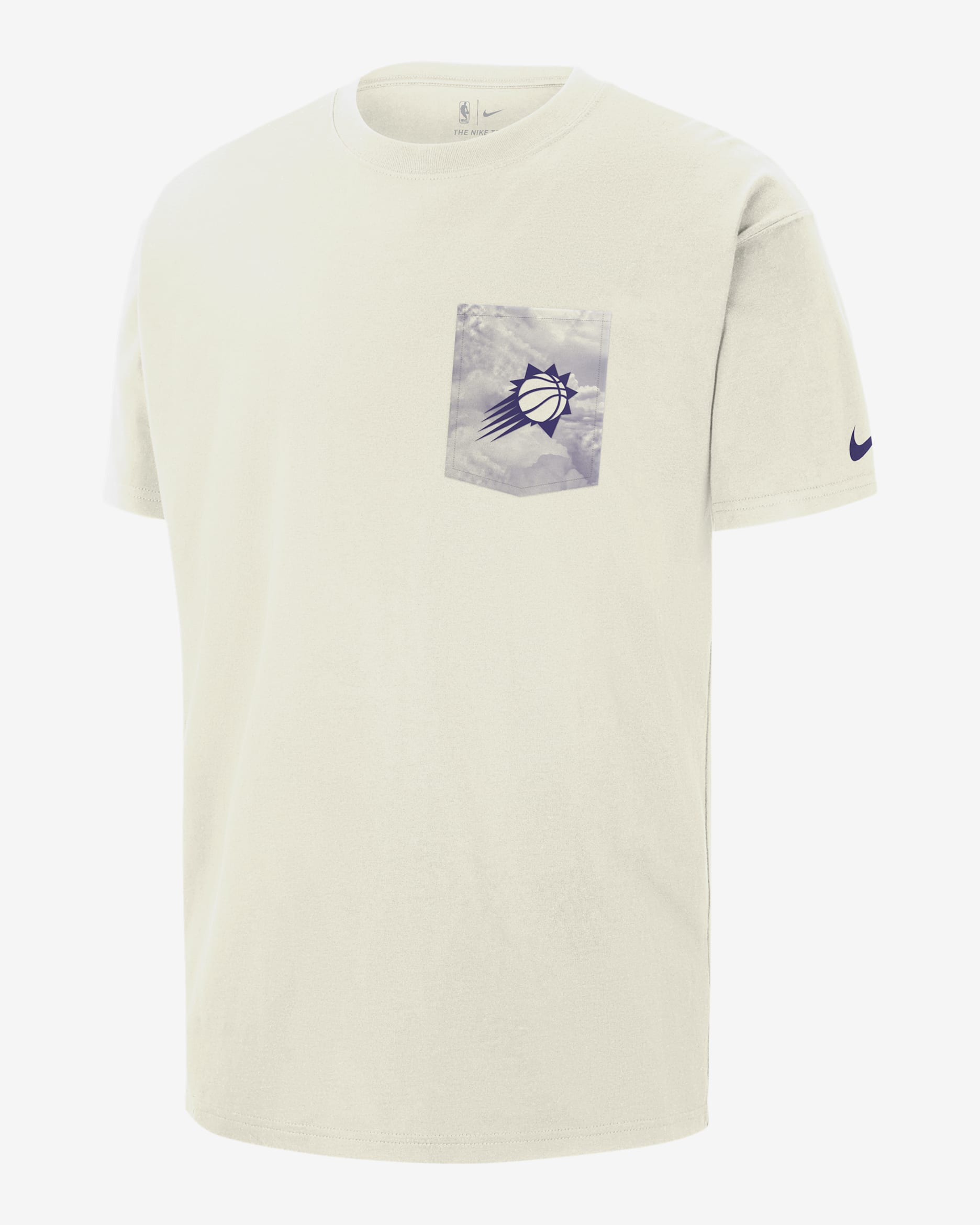 Phoenix Suns Courtside Men's Nike NBA Max90 T-Shirt - Sail