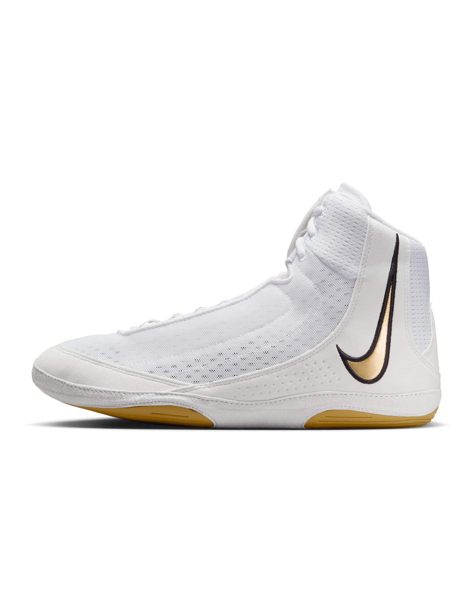 Nike Inflict 4 Wrestling Shoes - White/Photon Dust/Black/Metallic Gold