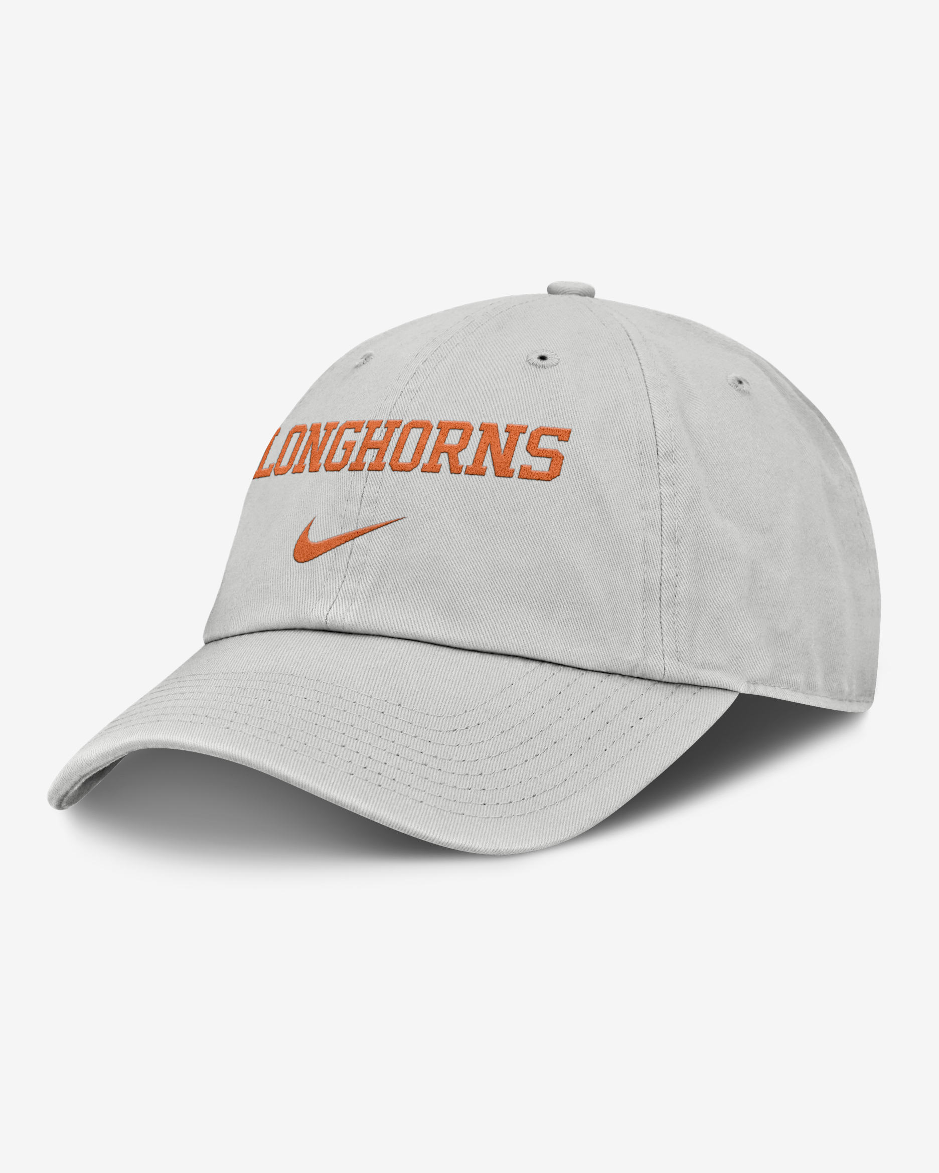 Gorra universitaria Nike ajustable para hombre Texas Off-Field Club Gameday - Gris
