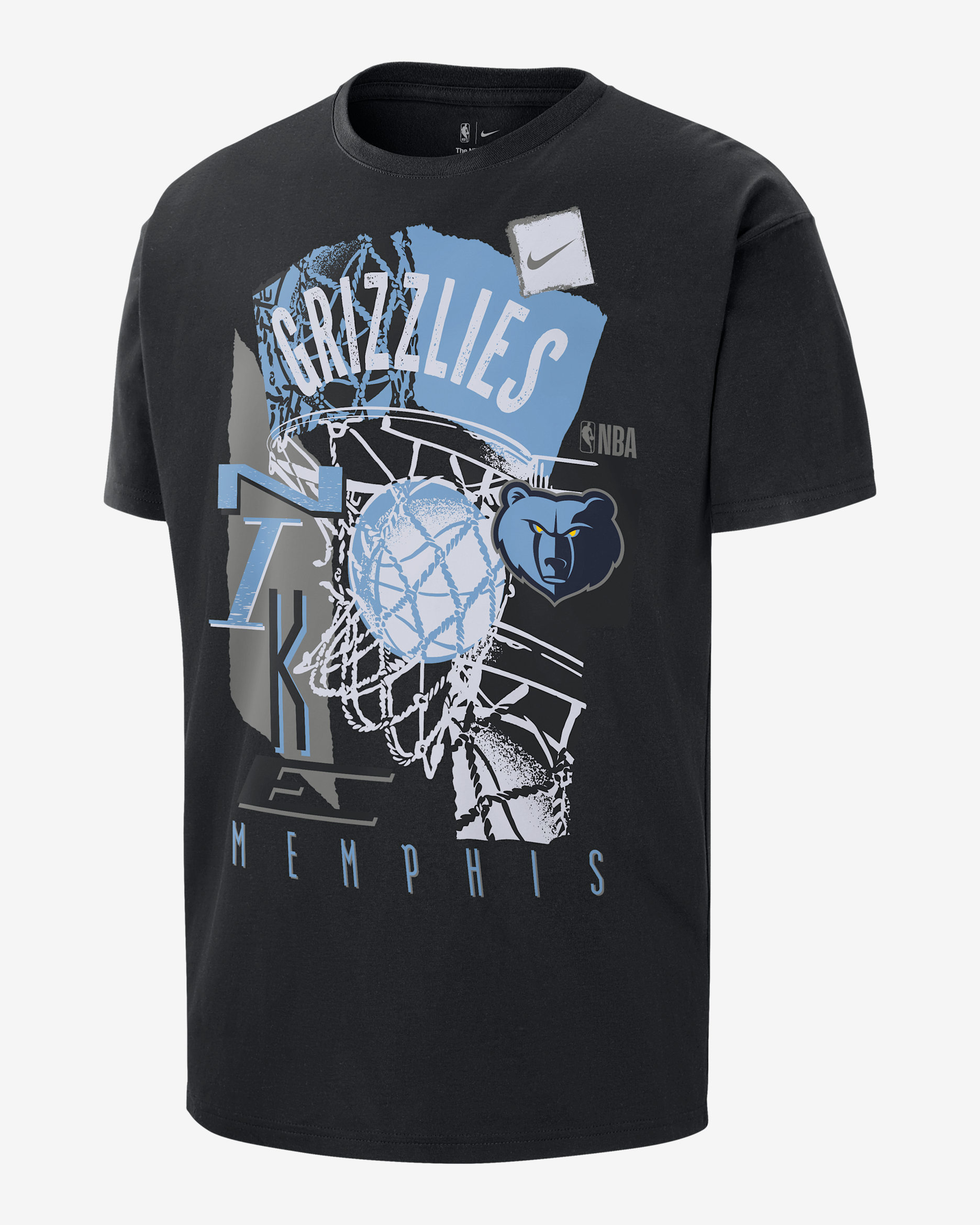 Memphis Grizzlies Courtside Nike NBA Vintage T-Shirt (Herren) - Schwarz