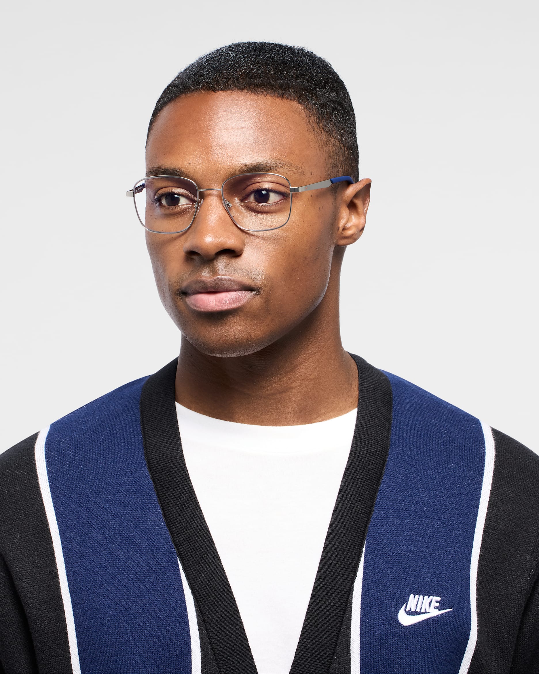 Nike Traveler Flow Blue Light Glasses - Silver