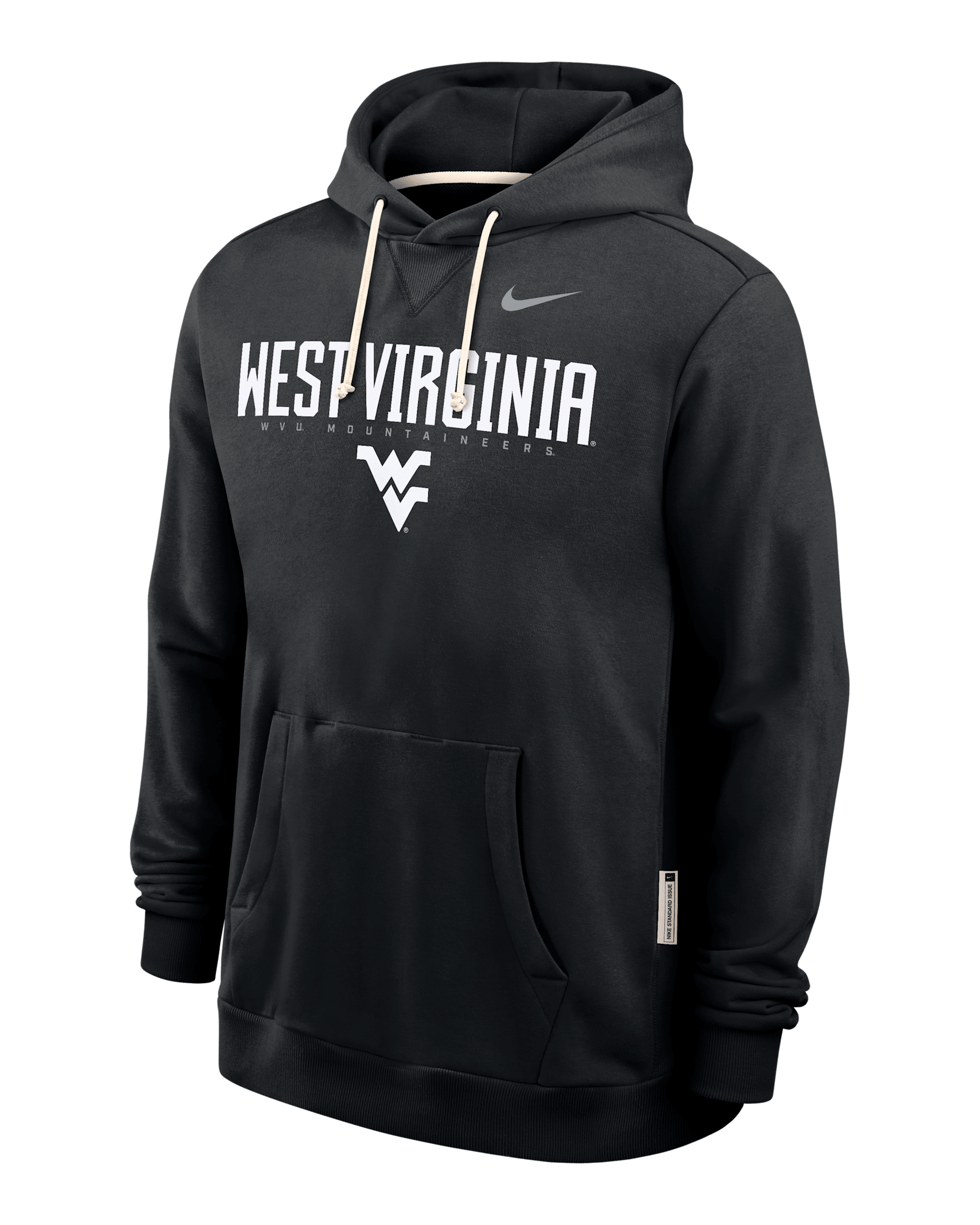 West Virginia Sideline Men's Nike Dri-FIT College Pullover Hoodie - Black