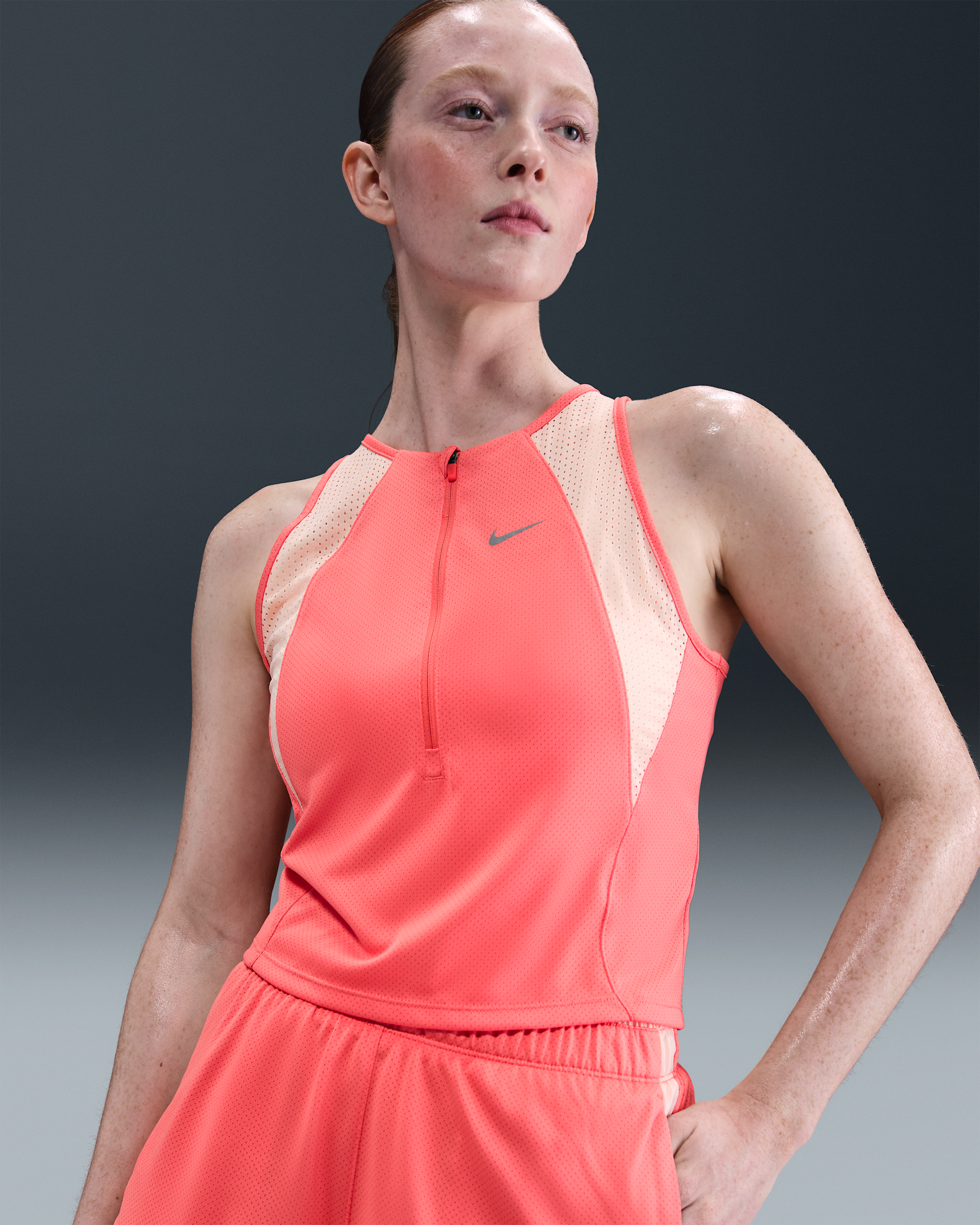 Maillot Dri-FIT Nike pour femme - Magic Ember/Washed Coral