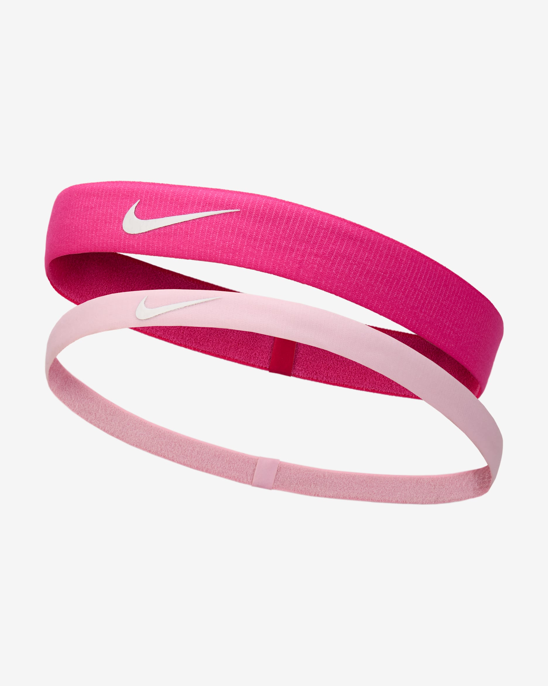 Nike Flex Headband (2 Pack) - Vivid Pink/Medium Soft Pink/White