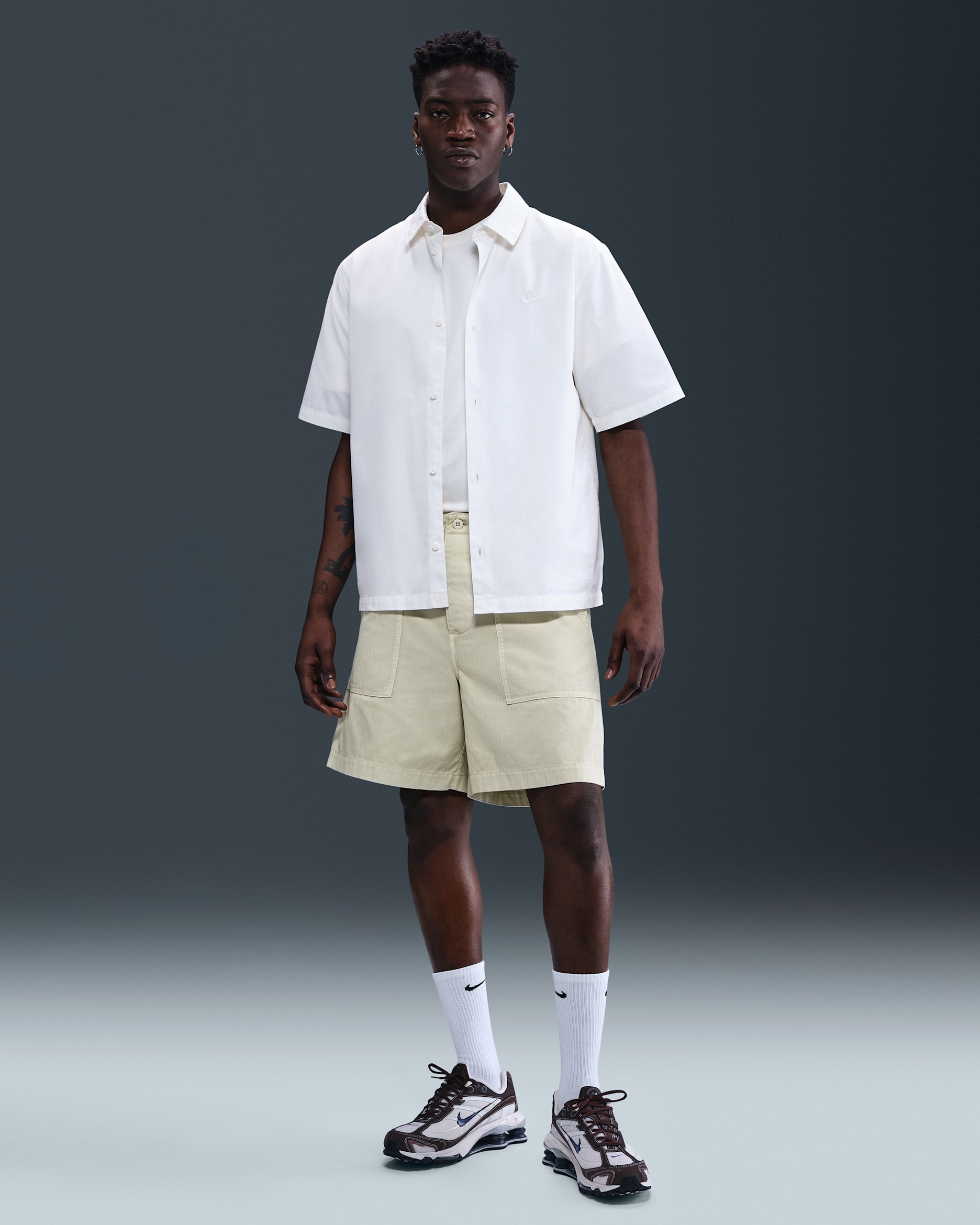 Nike Life Men's Fatigue Shorts - Light Khaki/Light Khaki