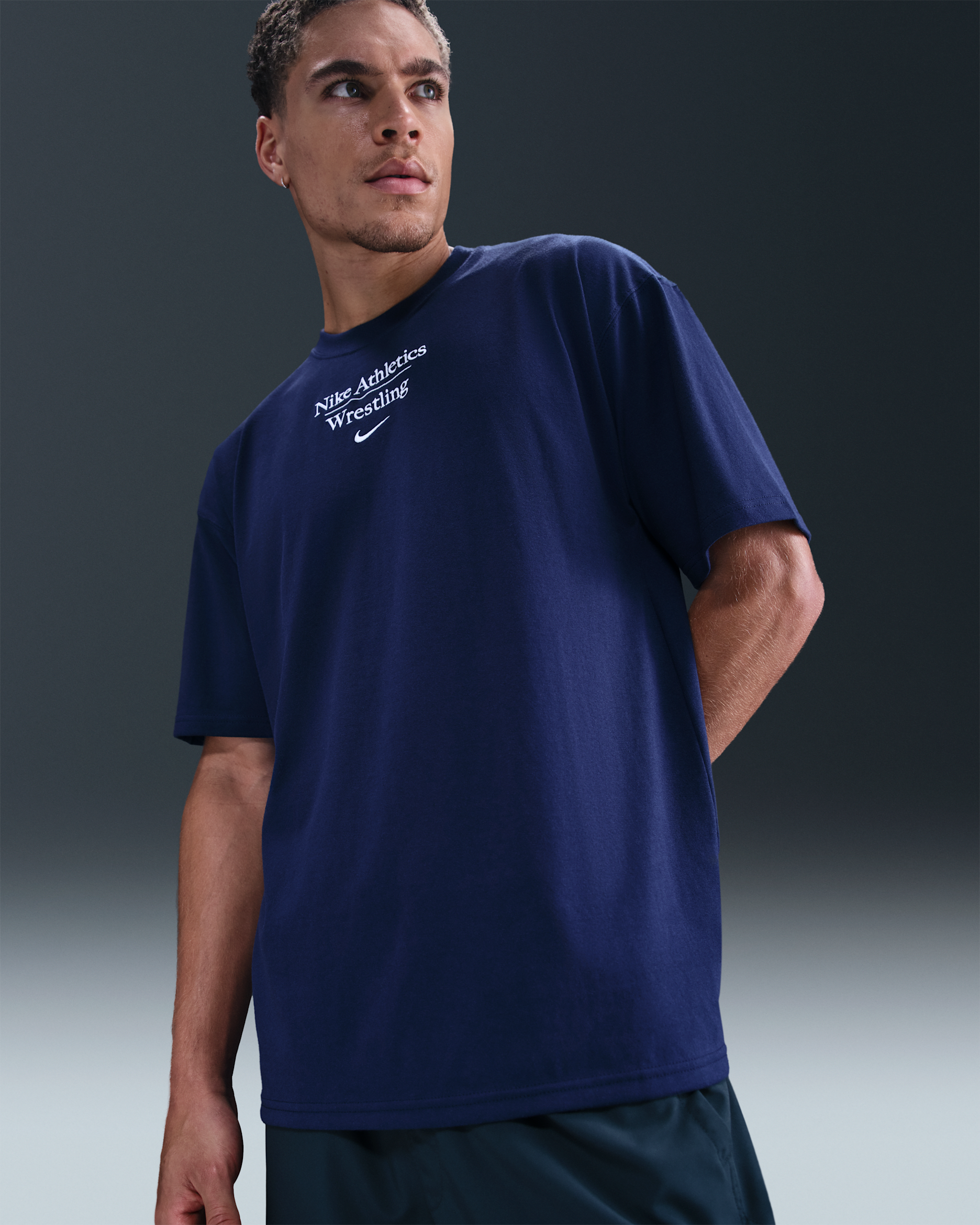 Nike Wrestling Men's Max90 T-Shirt - College Navy