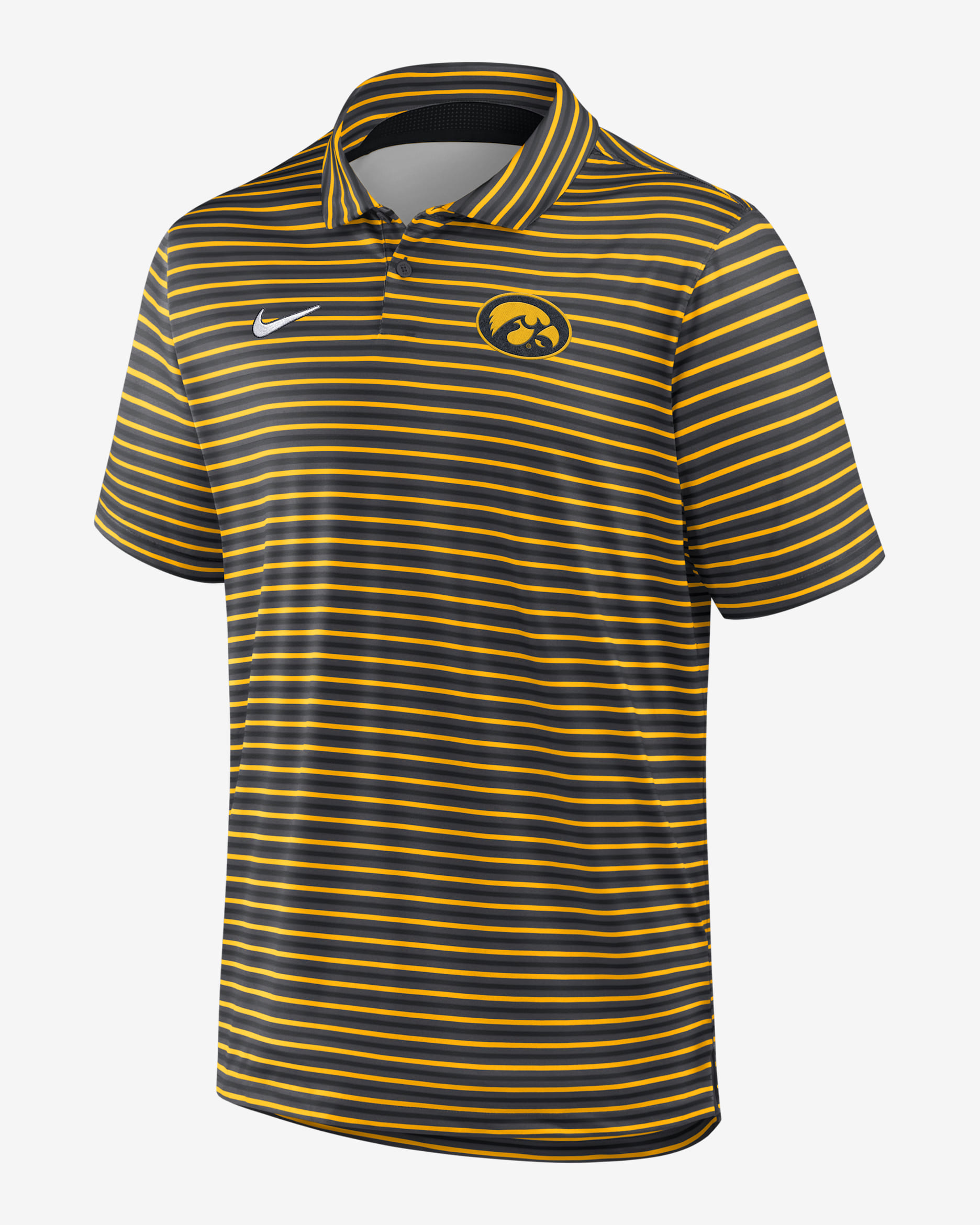 Iowa Tour Stripe Men's Nike Dri-FIT College Polo - Anthracite