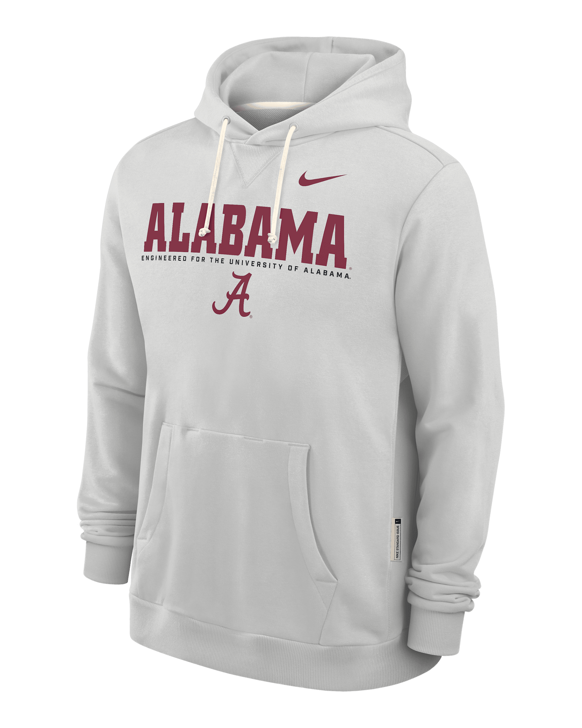 Alabama Sideline Men's Nike Dri-FIT College Pullover Hoodie - Grey