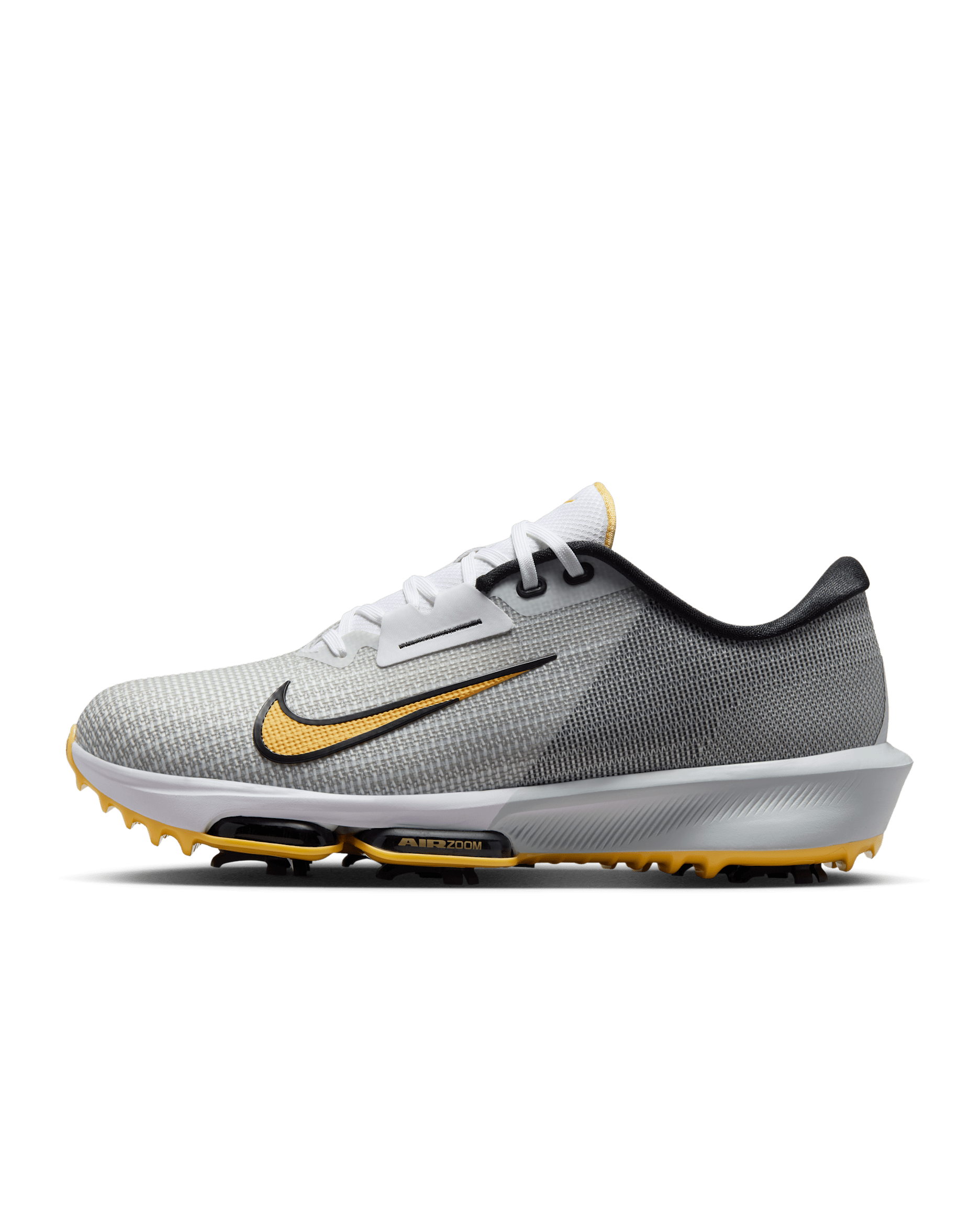 Nike Air Zoom Infinity Tour 2 Golf Shoes (Wide) - White/Pure Platinum/Black/Topaz Gold