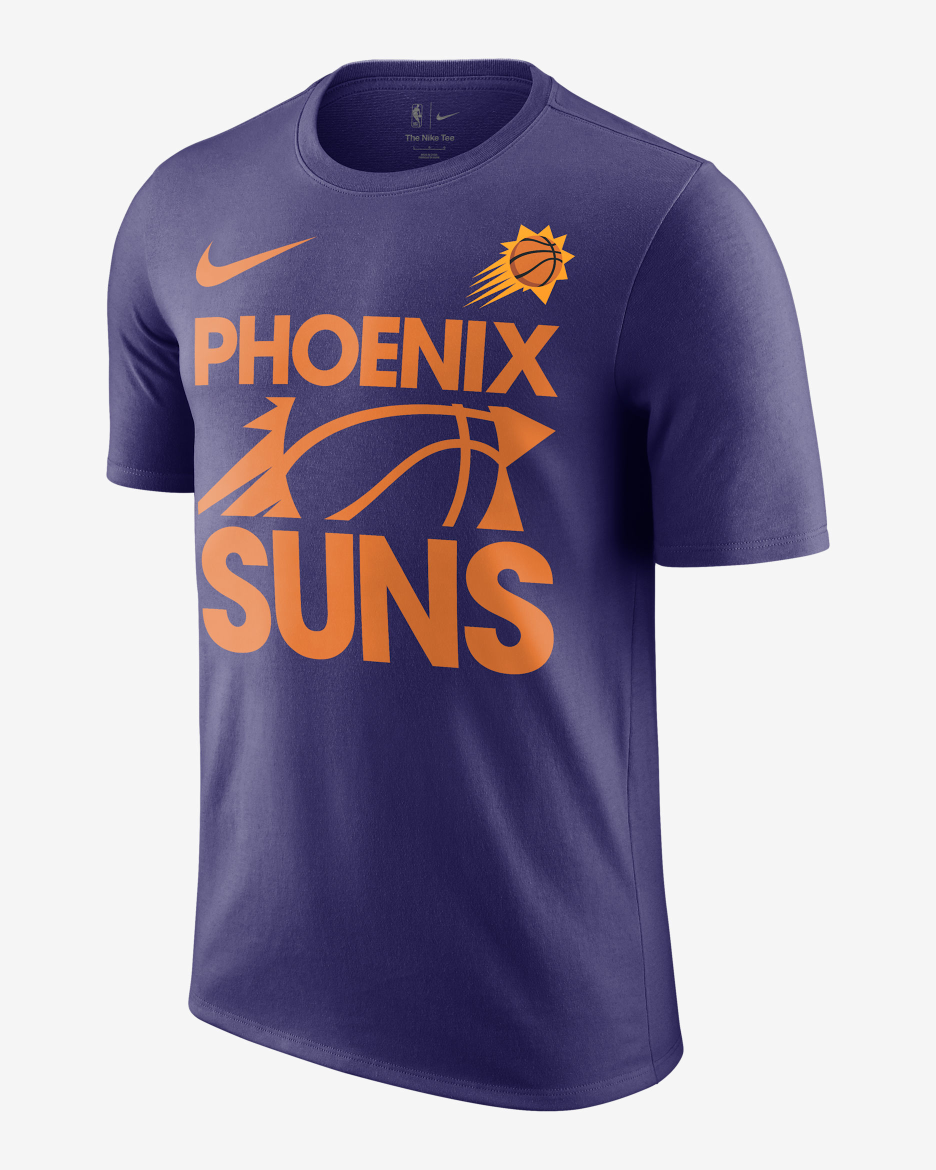 Playera Nike de la NBA para hombre Phoenix Suns Courtside - Orquídea nuevo
