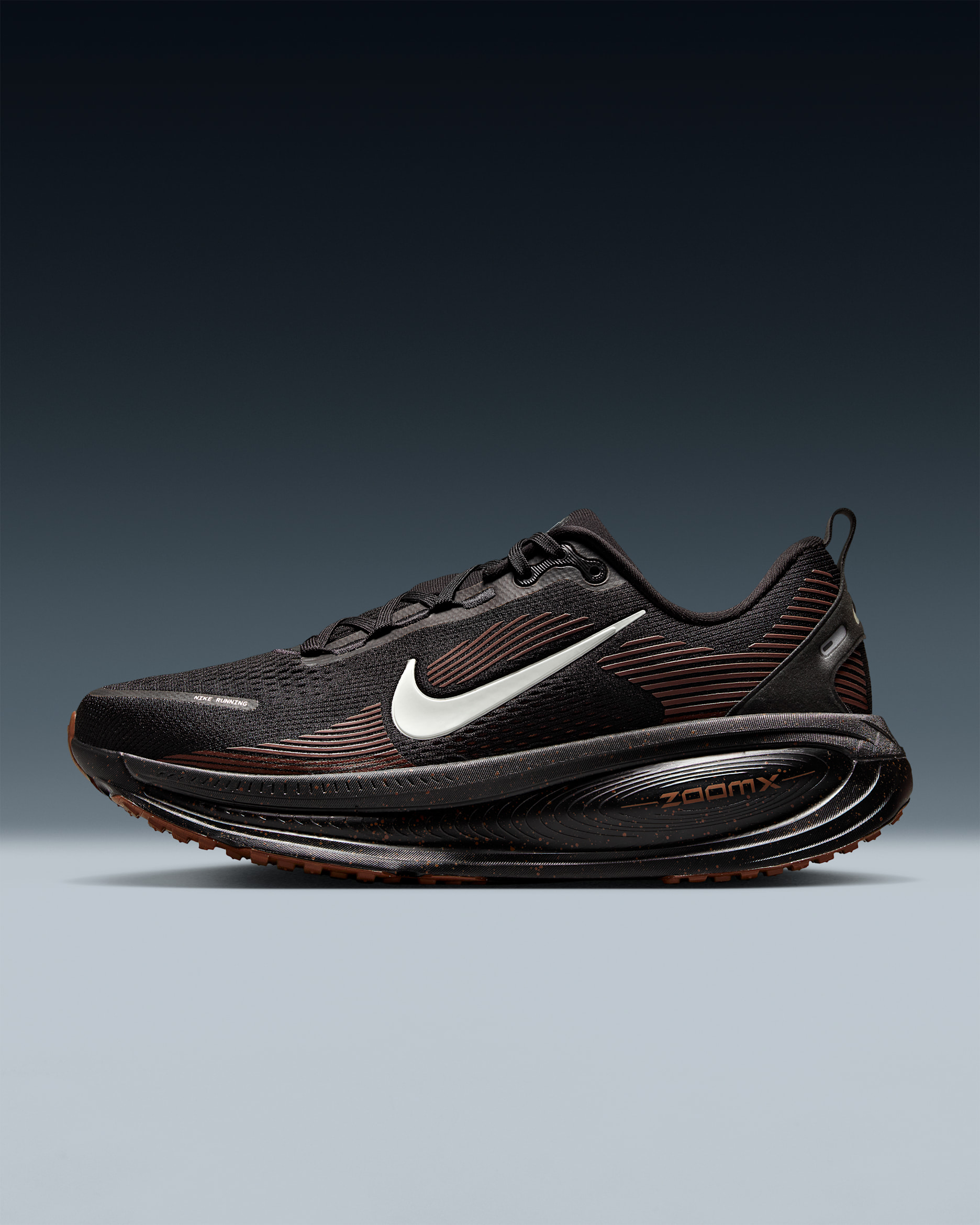 Nike Vomero 18 Men's Road Running Shoes - Black/Velvet Brown/Desert Ochre/Ironstone