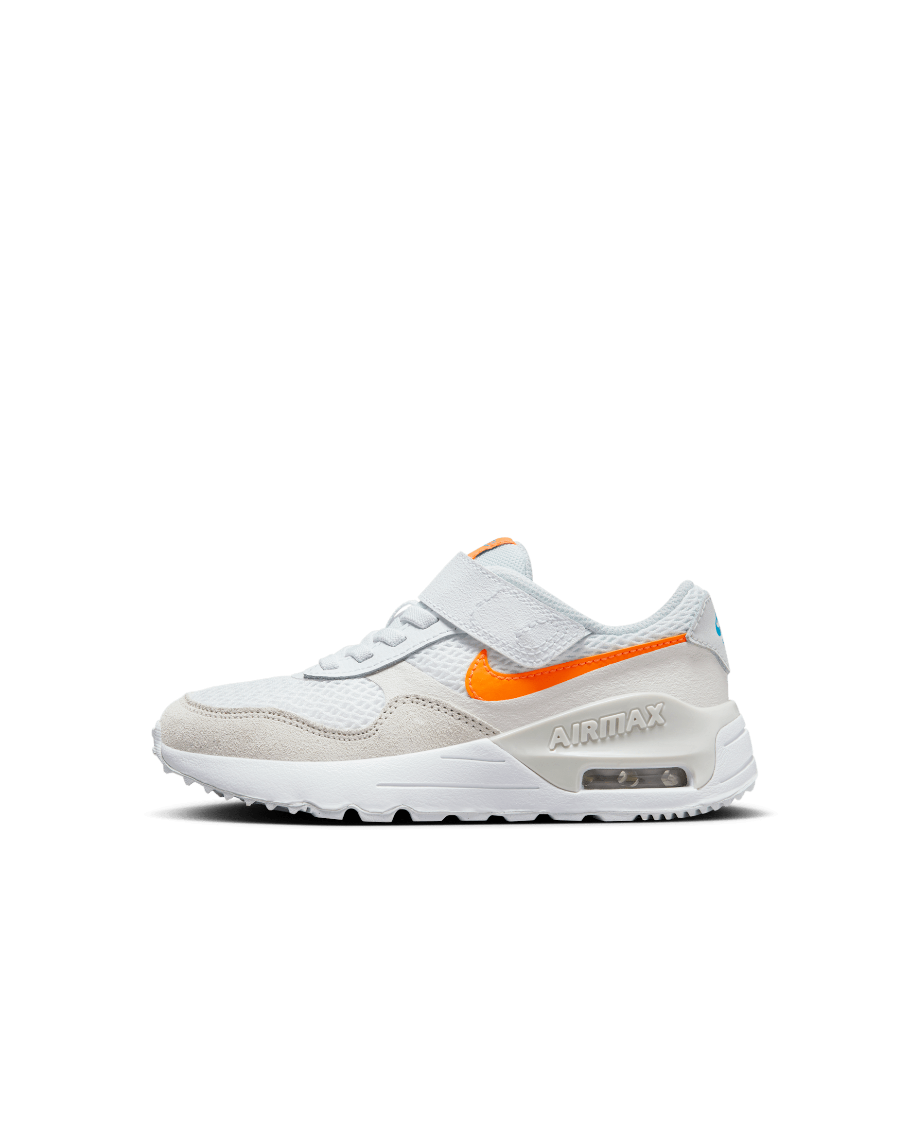 Nike Air Max SYSTM Younger Kids' Shoes - White/Phantom/Photon Dust/Total Orange