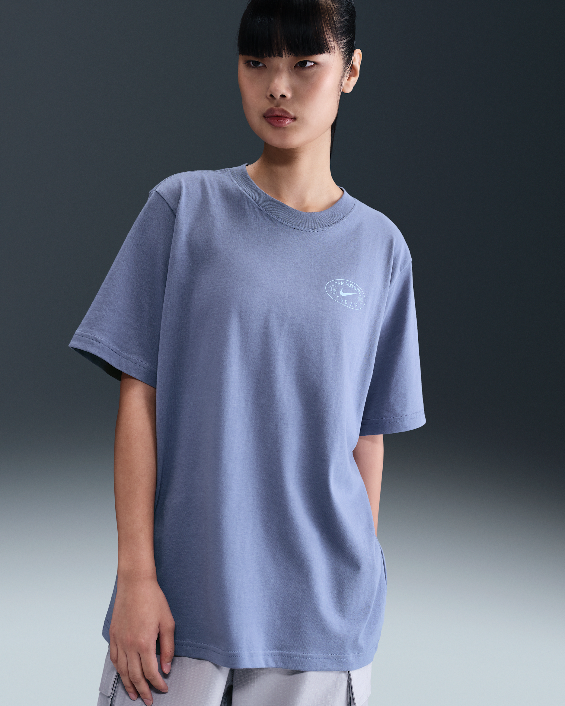 Playera de ajuste holgado Nike Sportswear para mujer - Índigo mundial