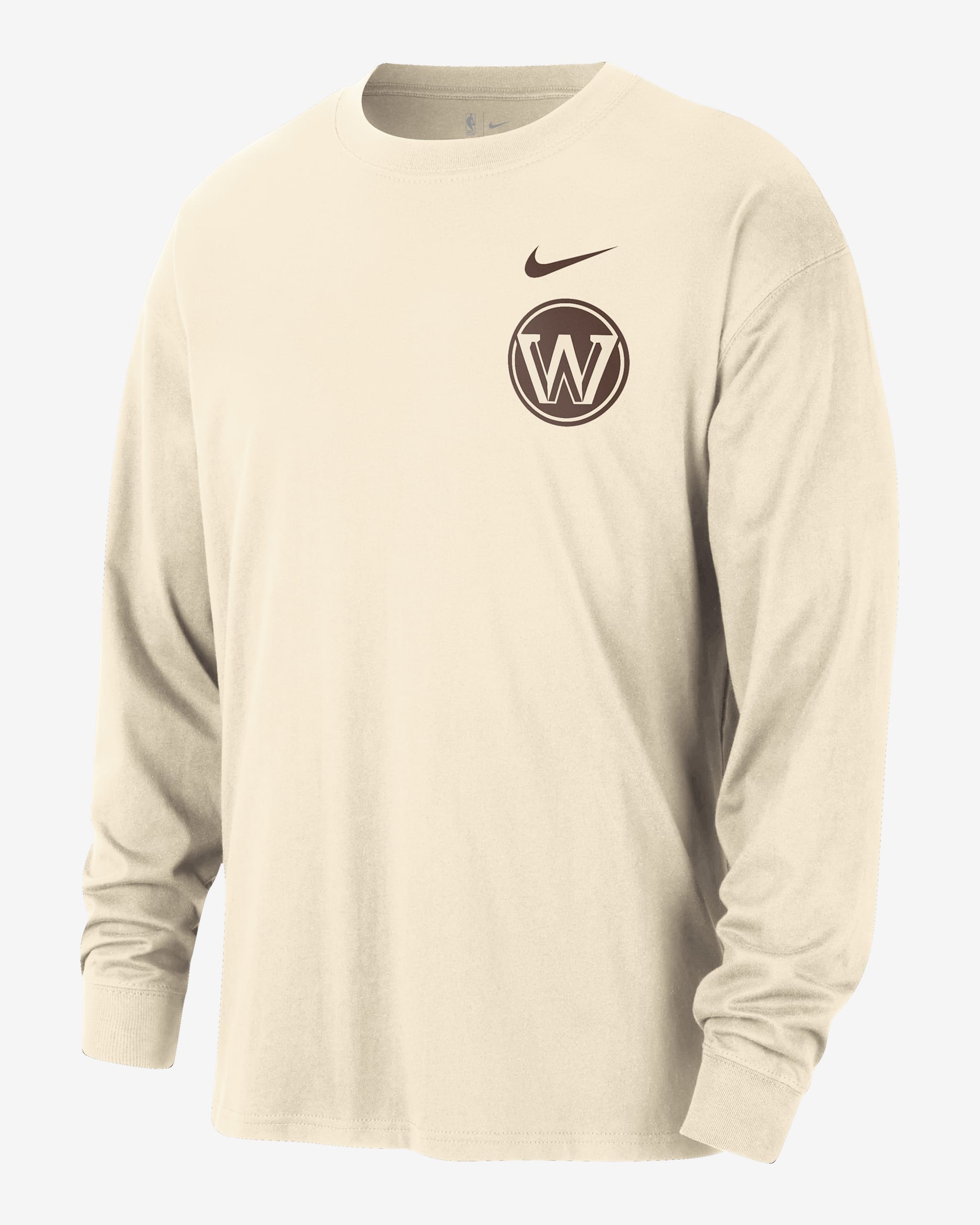 San Francisco Warriors Essential City Edition Men's Nike NBA Long-Sleeve T-Shirt - Natural
