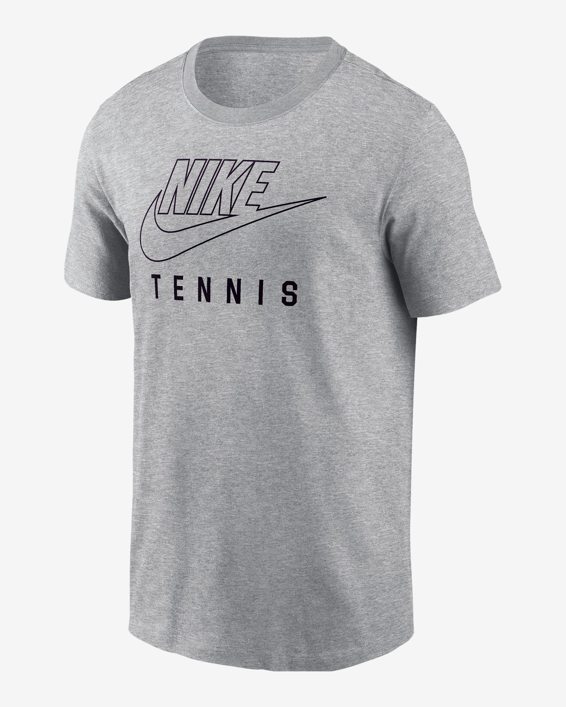 Nike Swoosh Men's Tennis T-Shirt - Dark Grey Heather