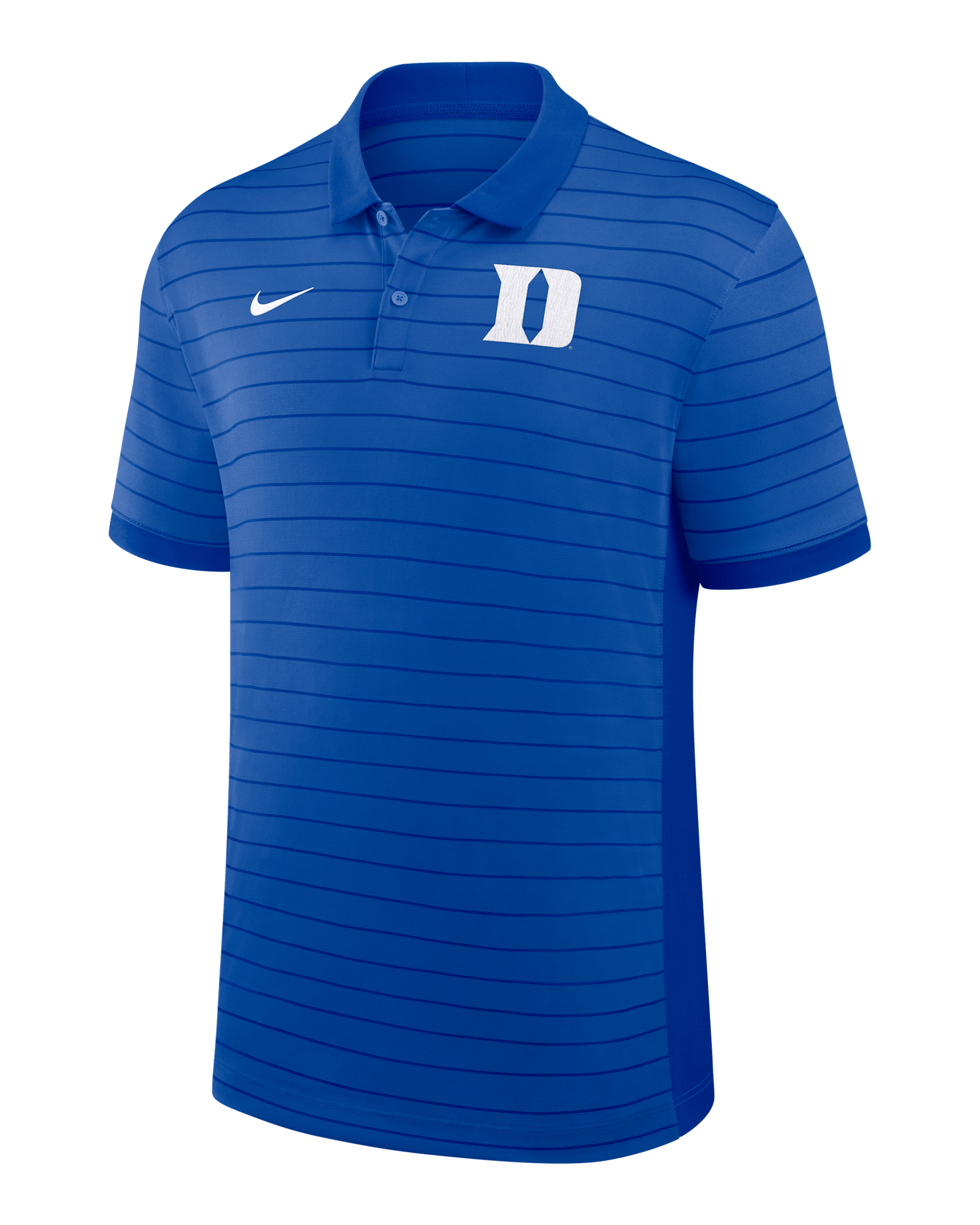 Polo universitario Nike Dri-FIT para hombre Duke Sideline Victory Stripe - Royal