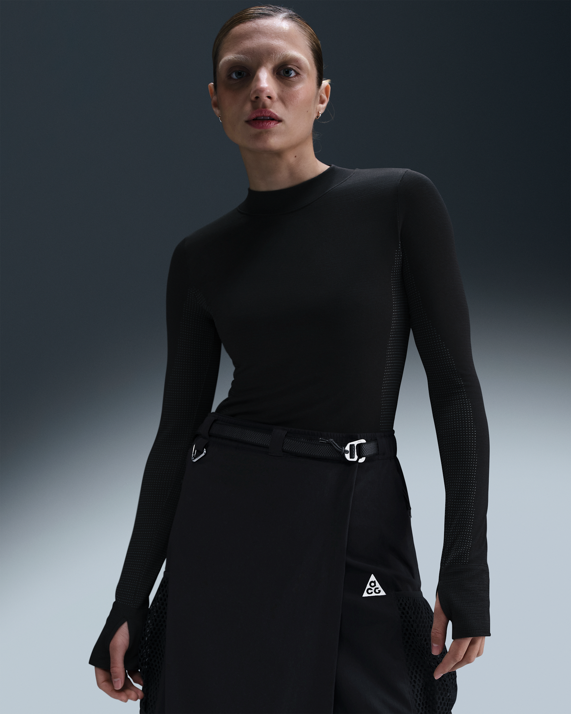 Nike ACG "Delta River" Women's Dri-FIT ADV Long-Sleeve Top - Black/Cool Grey