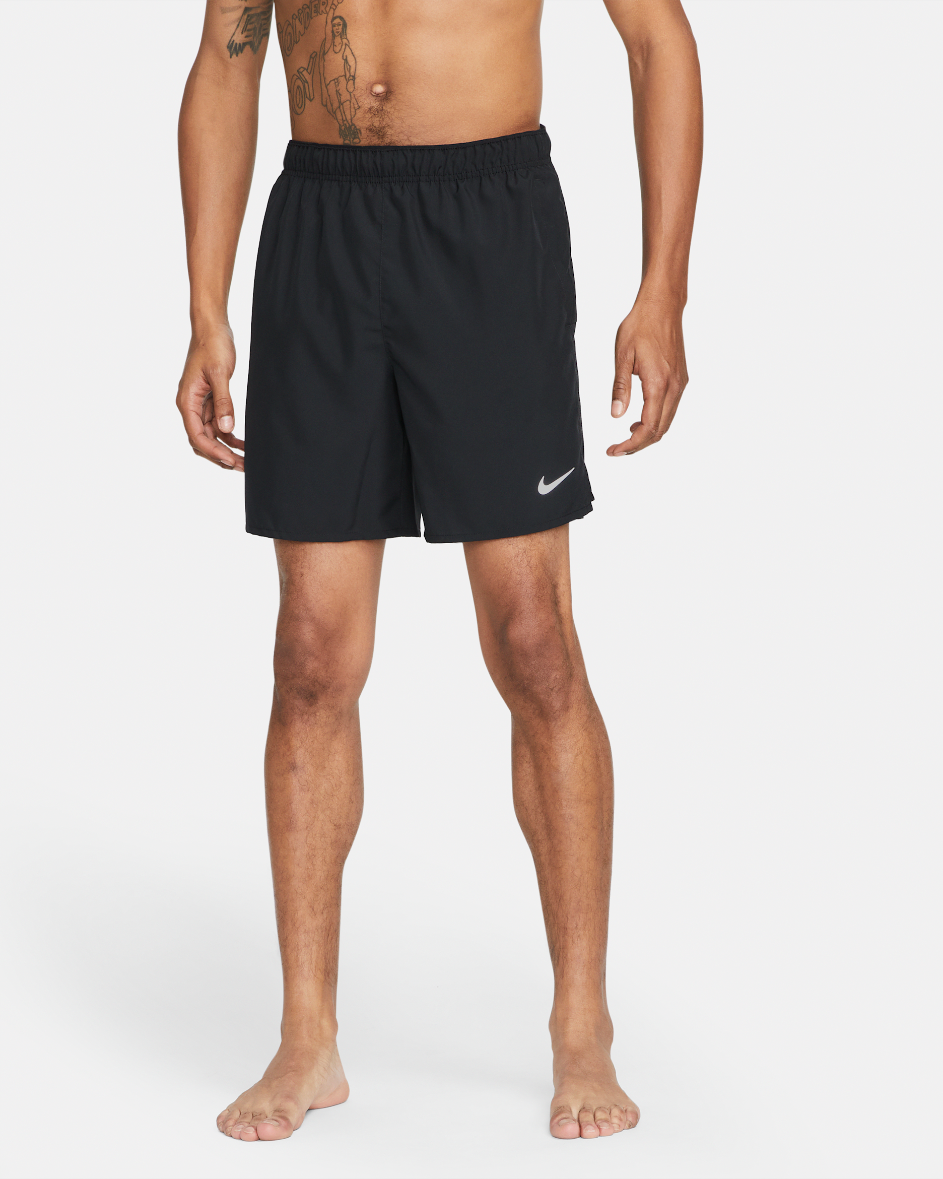 Nike Challenger Men's Dri-FIT 18cm (approx.) Unlined Running Shorts - Black/Black/Black