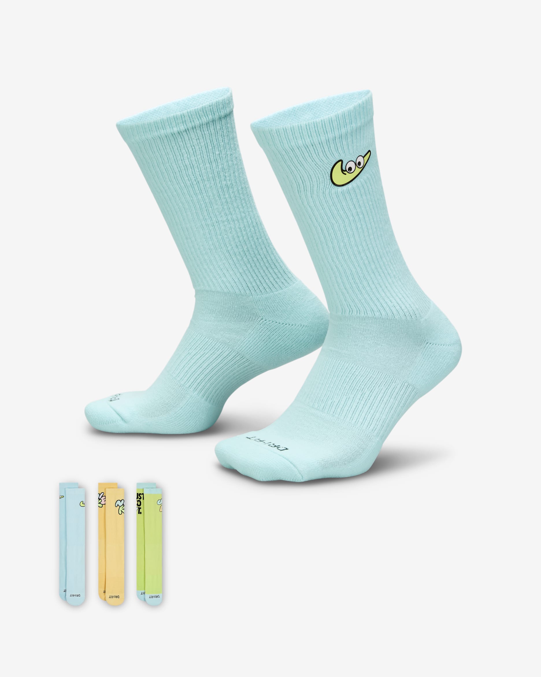 Calcetas Nike Everyday Plus Cushioned (3 pares) - Multicolor