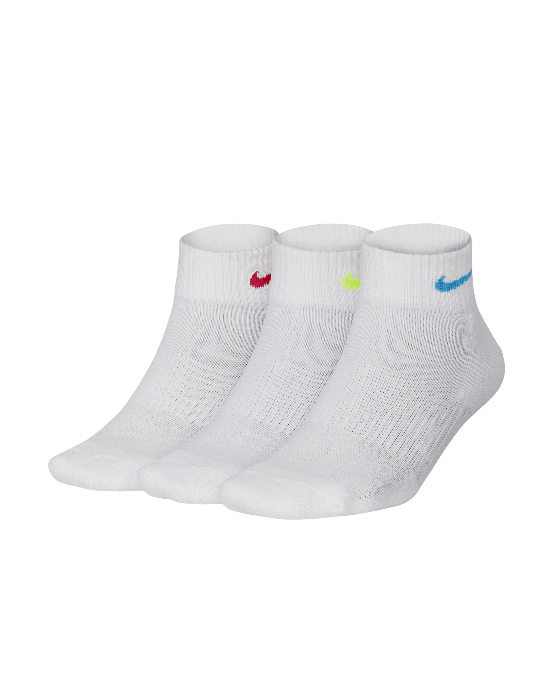 ถุงเท้าเทรนนิ่งหุ้มข้อผู้หญิง Nike Everyday Cushion (3 คู่) - หลายสี