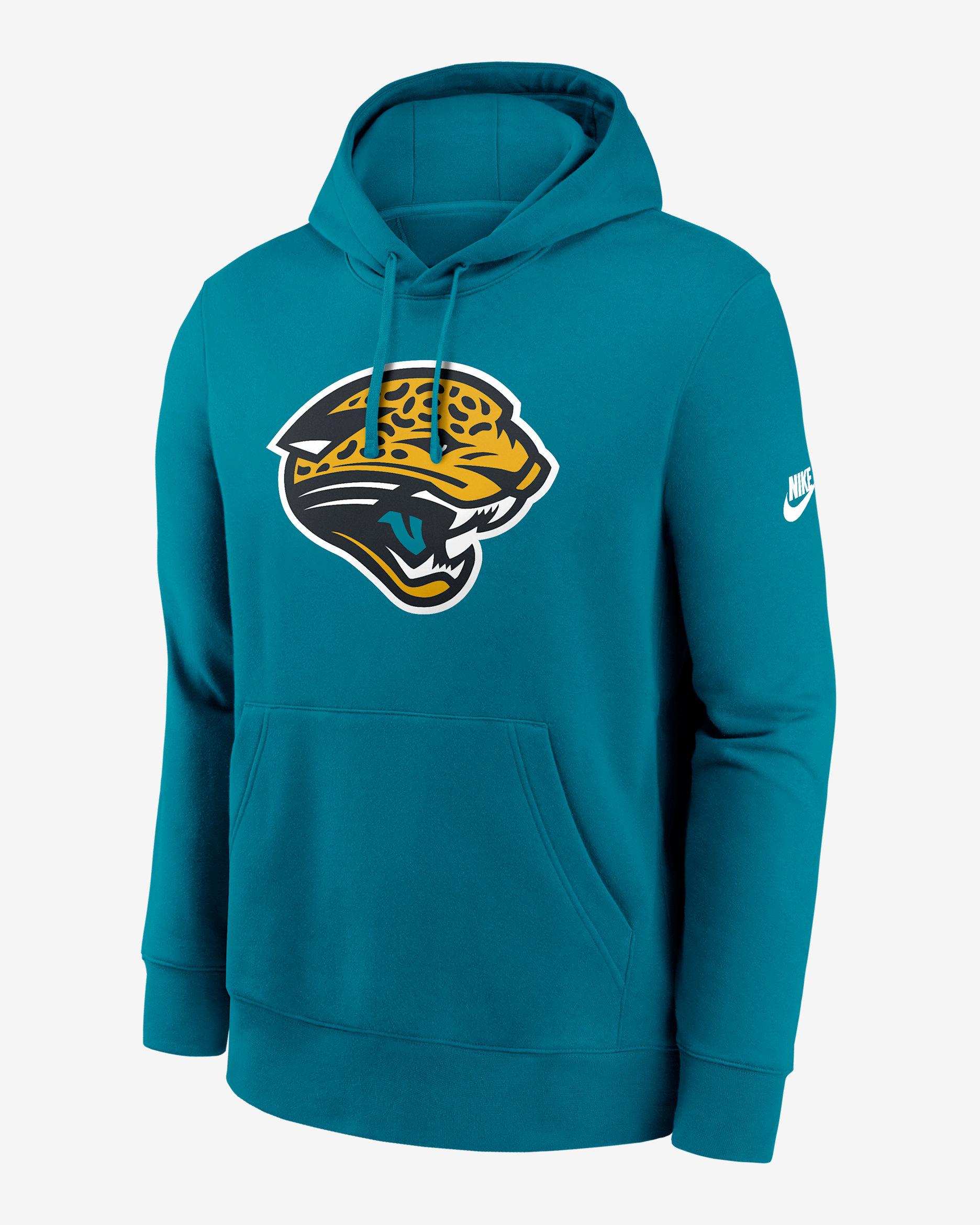 Sudadera con gorro sin cierre Nike de la NFL para hombre Jacksonville Jaguars Club Logo - Azul verdoso