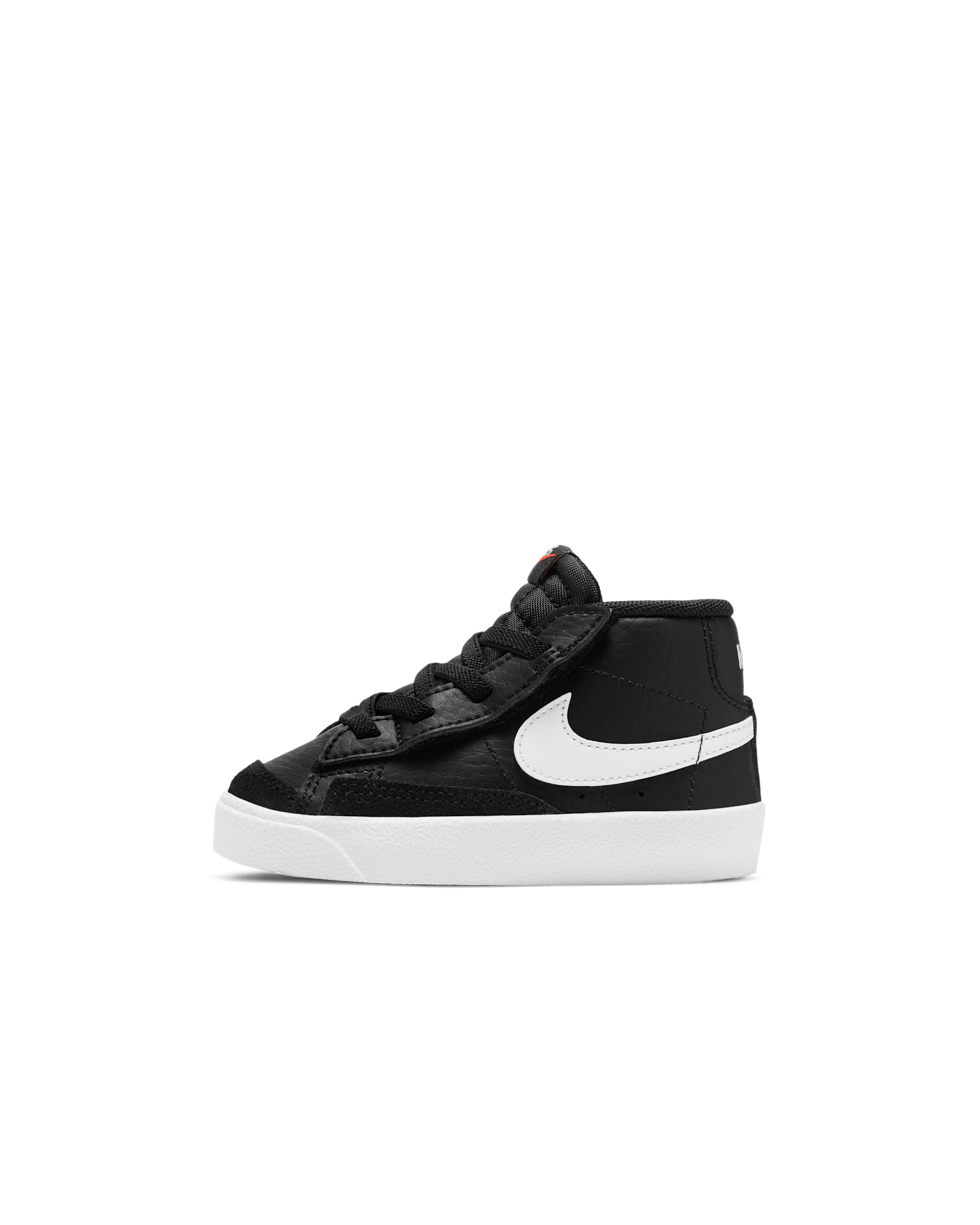 Nike Blazer Mid '77 Baby/Toddler Shoes - Black/White/Team Orange/Sail