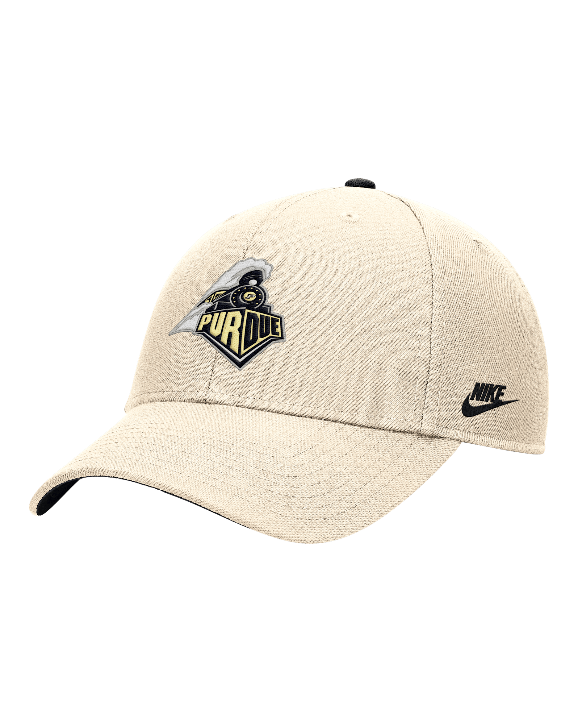 Purdue Rise Men's Nike College Adjustable Cap - Natural