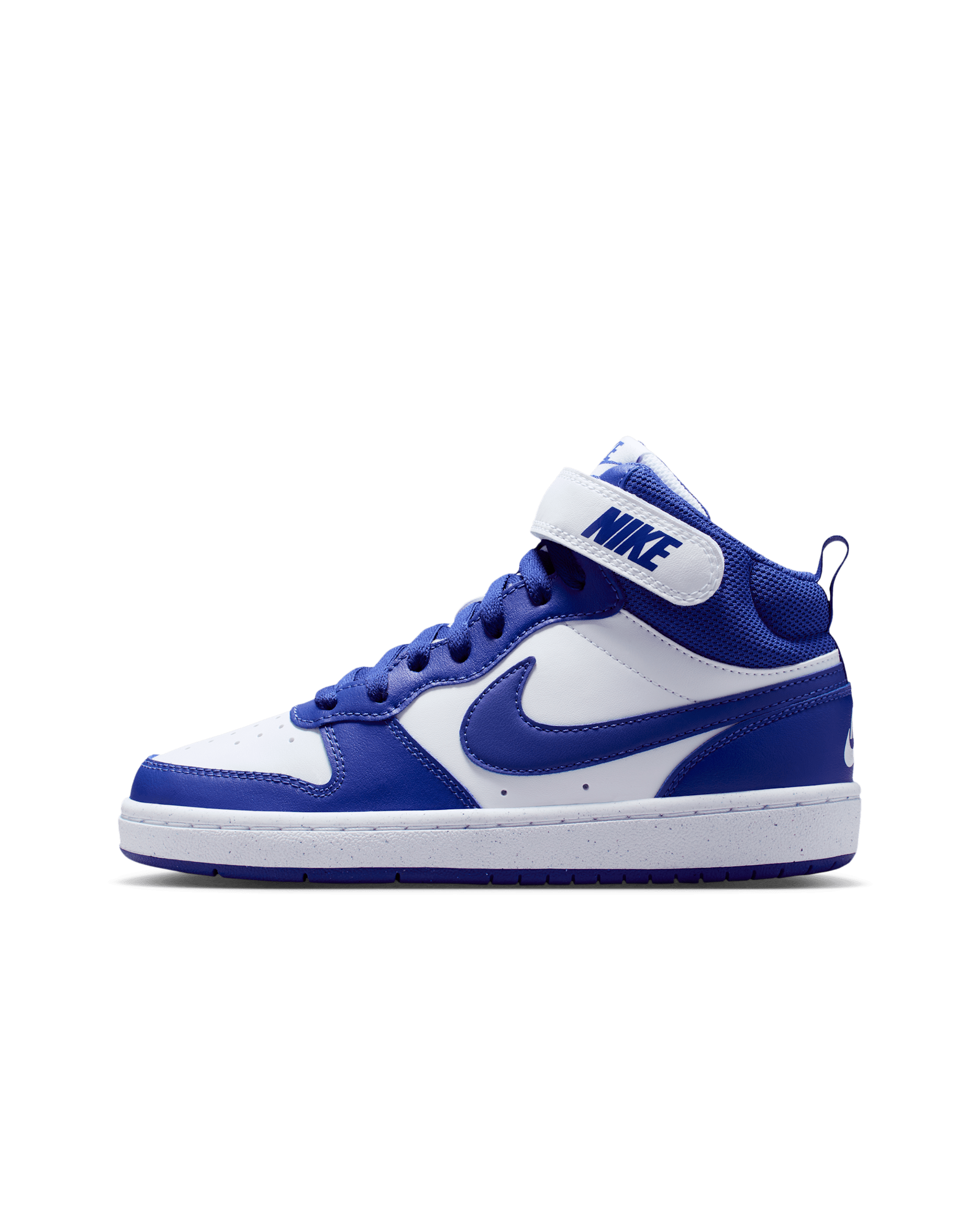 Nike Court Borough Mid 2 Older Kids' Shoes - White/White/Deep Night