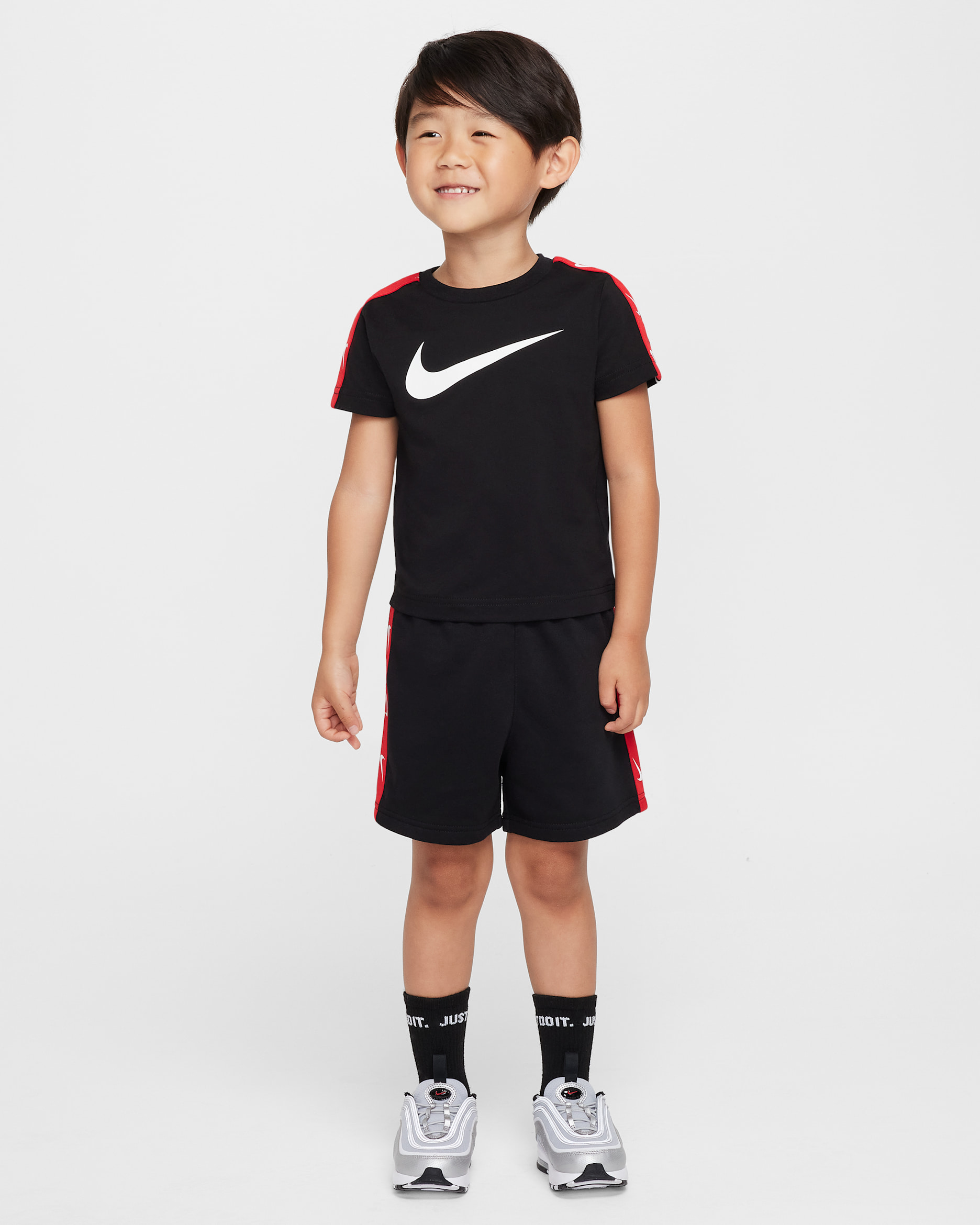 Nike Sportswear Club Toddler 2-Piece French Terry Shorts Set - Black