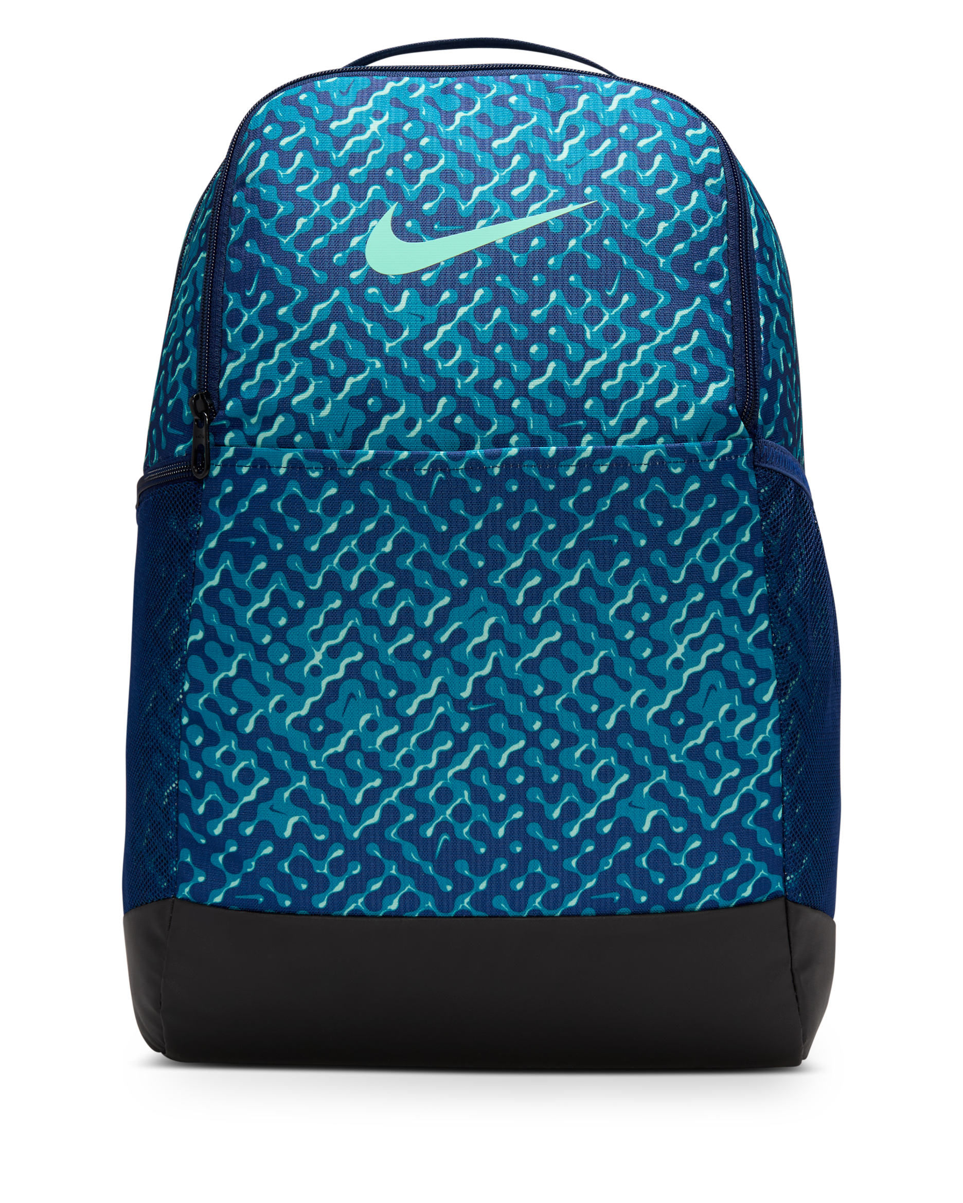 Nike Brasilia 9.5 Training Backpack (Medium, 24L) - Blue Void/Black/Mint Foam