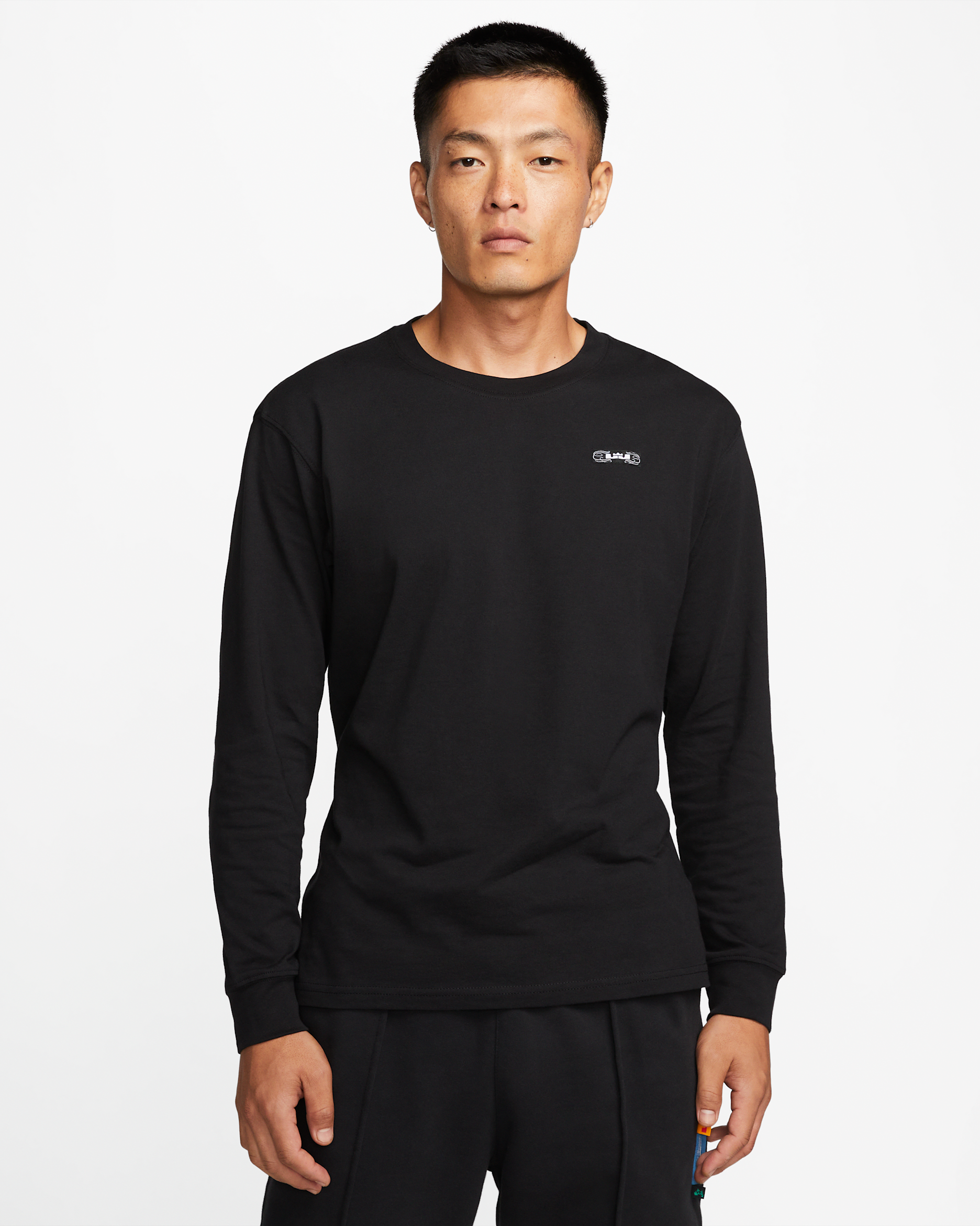 LeBron Men's Long-Sleeve Basketball T-Shirt - Black