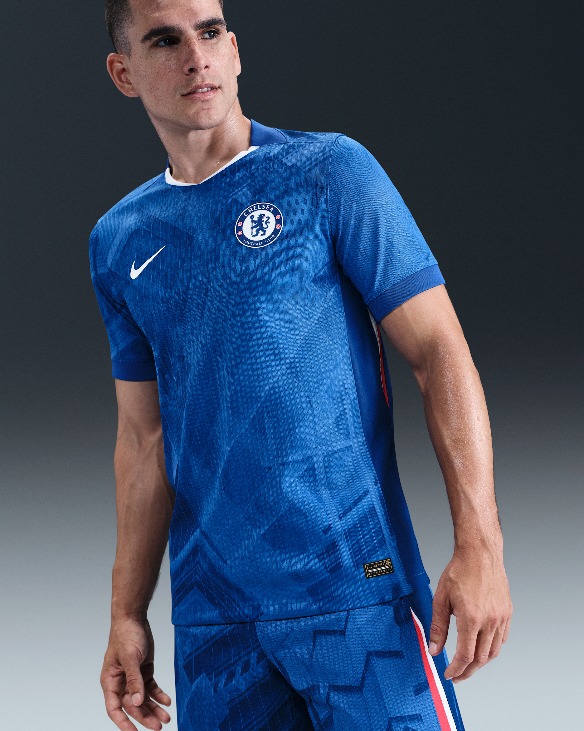 Chelsea F.C. 2025/26 Match Home Men's Nike Dri-FIT ADV Football Authentic Shirt - Rush Blue/White/Speed Red/White