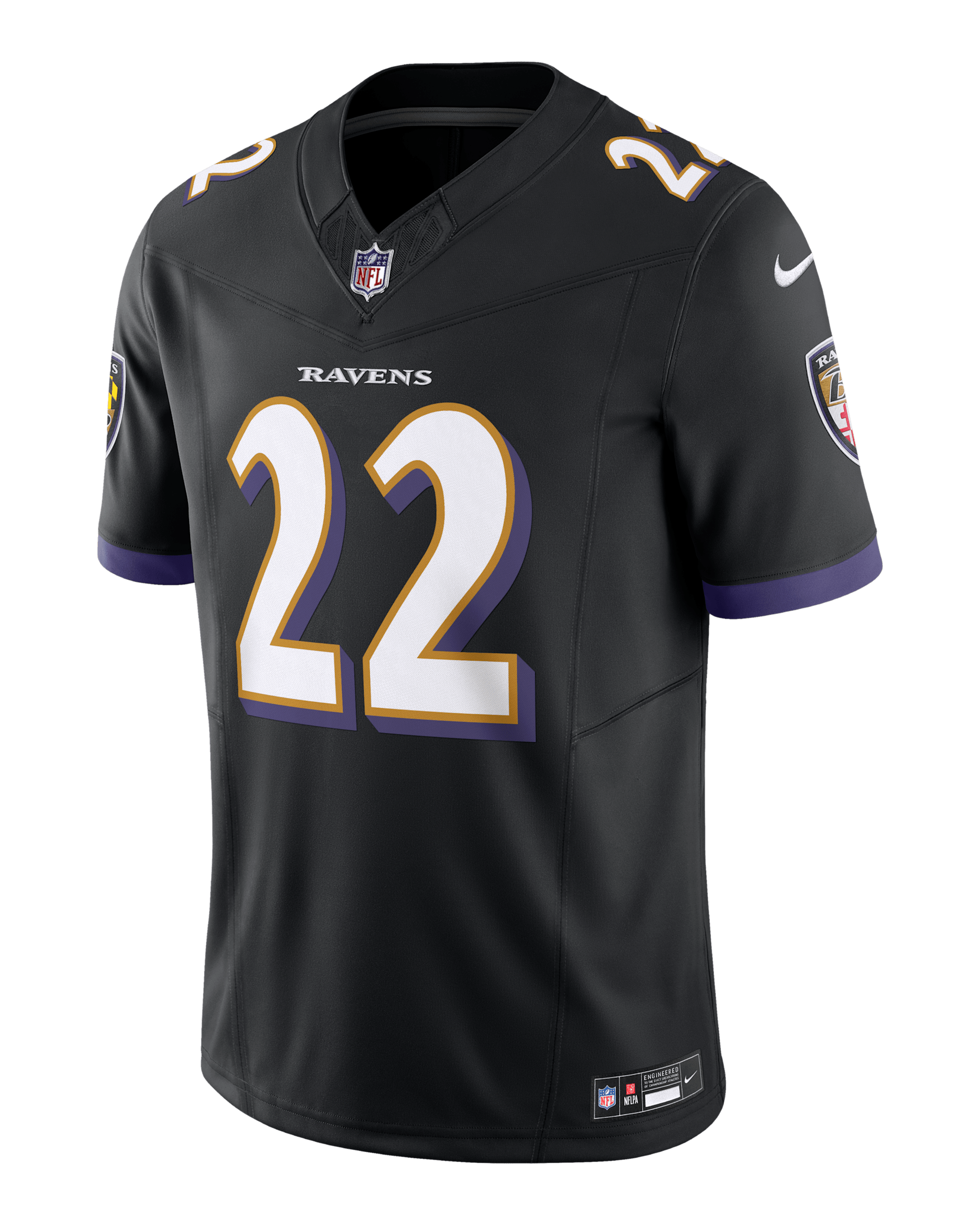 Jersey Nike Dri-FIT de la NFL Limited para hombre Derrick Henry Baltimore Ravens - Negro