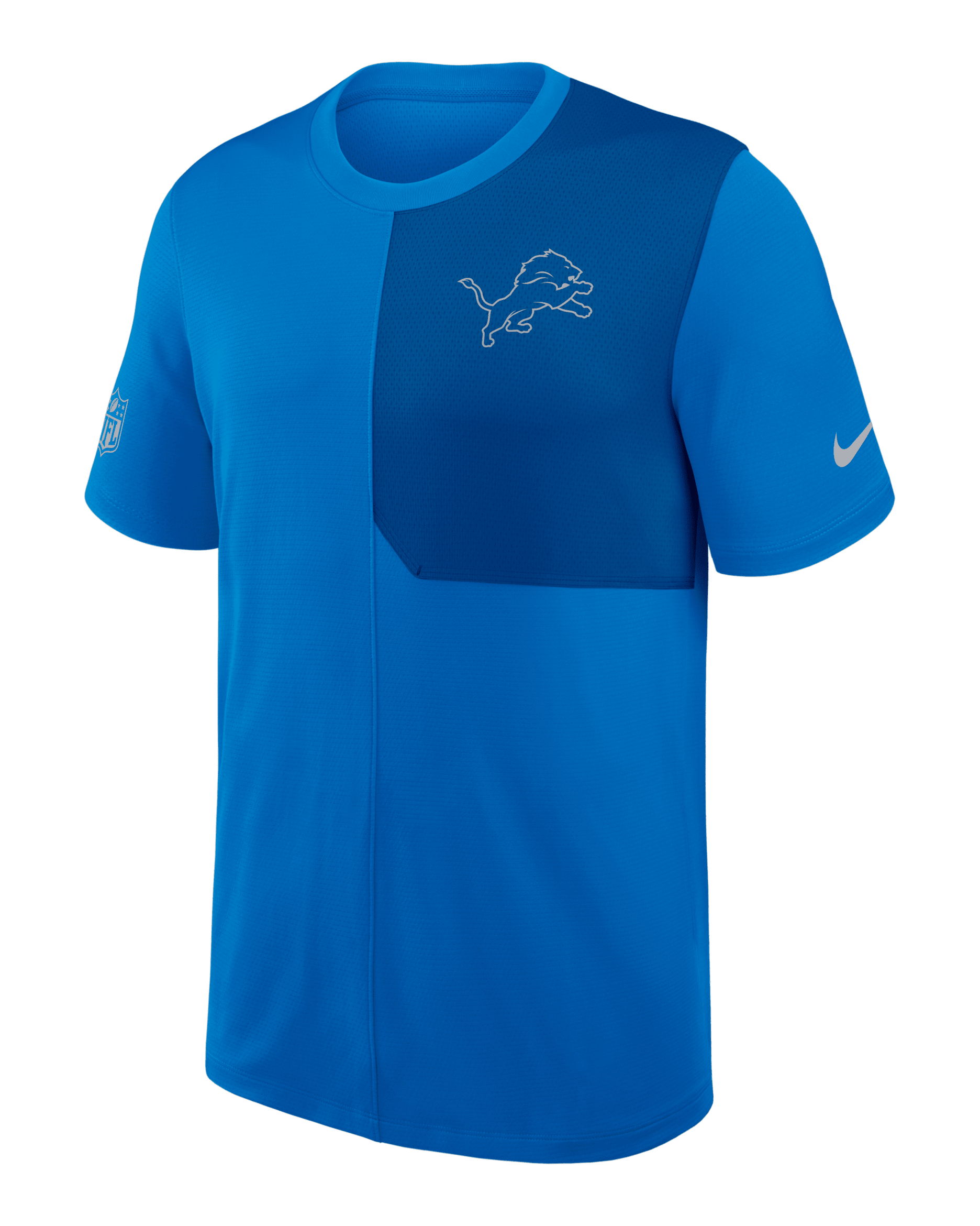 Playera Nike Dri-FIT de la NFL para hombre Detroit Lions Sideline Coach - Azul