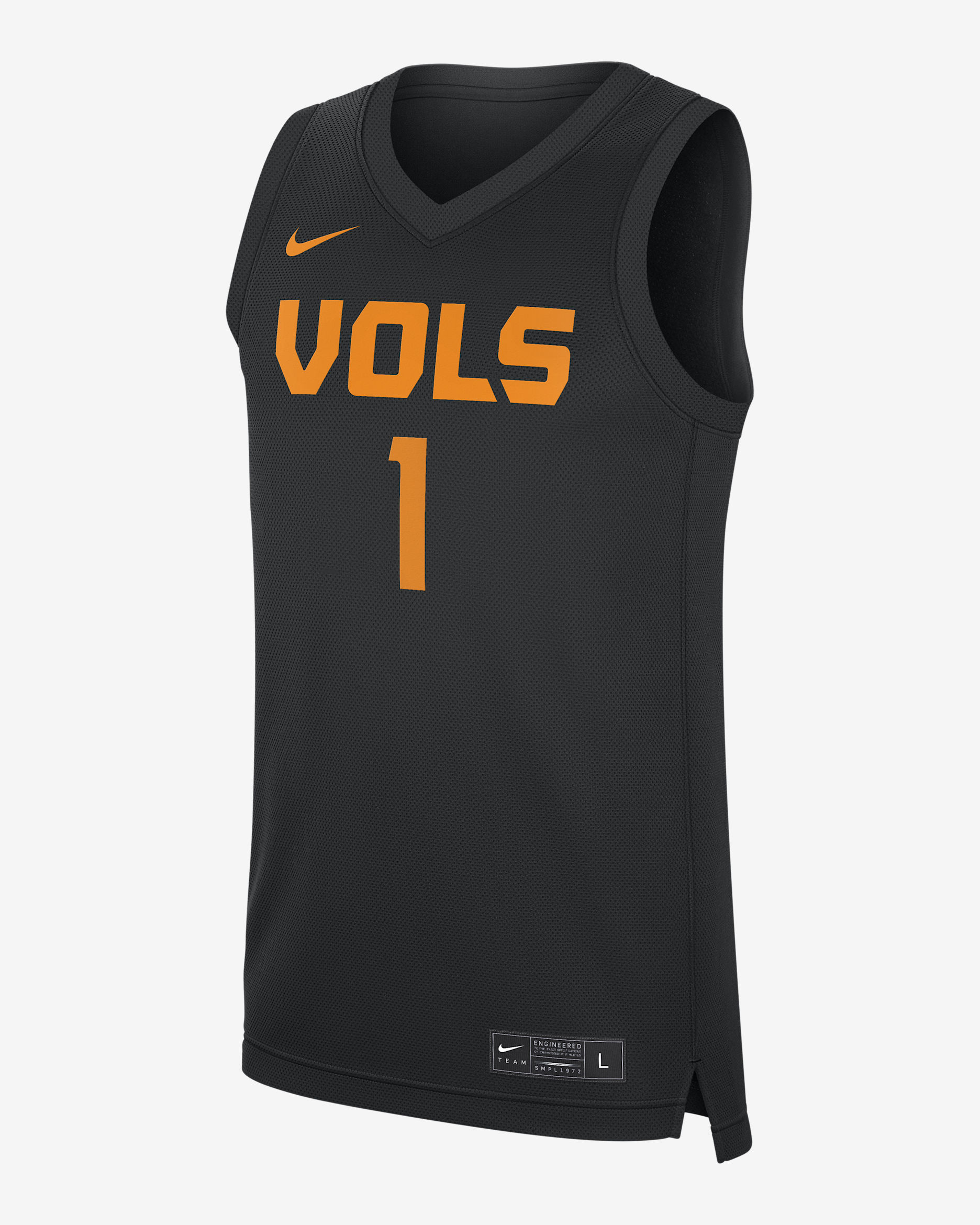 Jersey de básquetbol universitario Nike para hombre Tennessee Replica - Negro