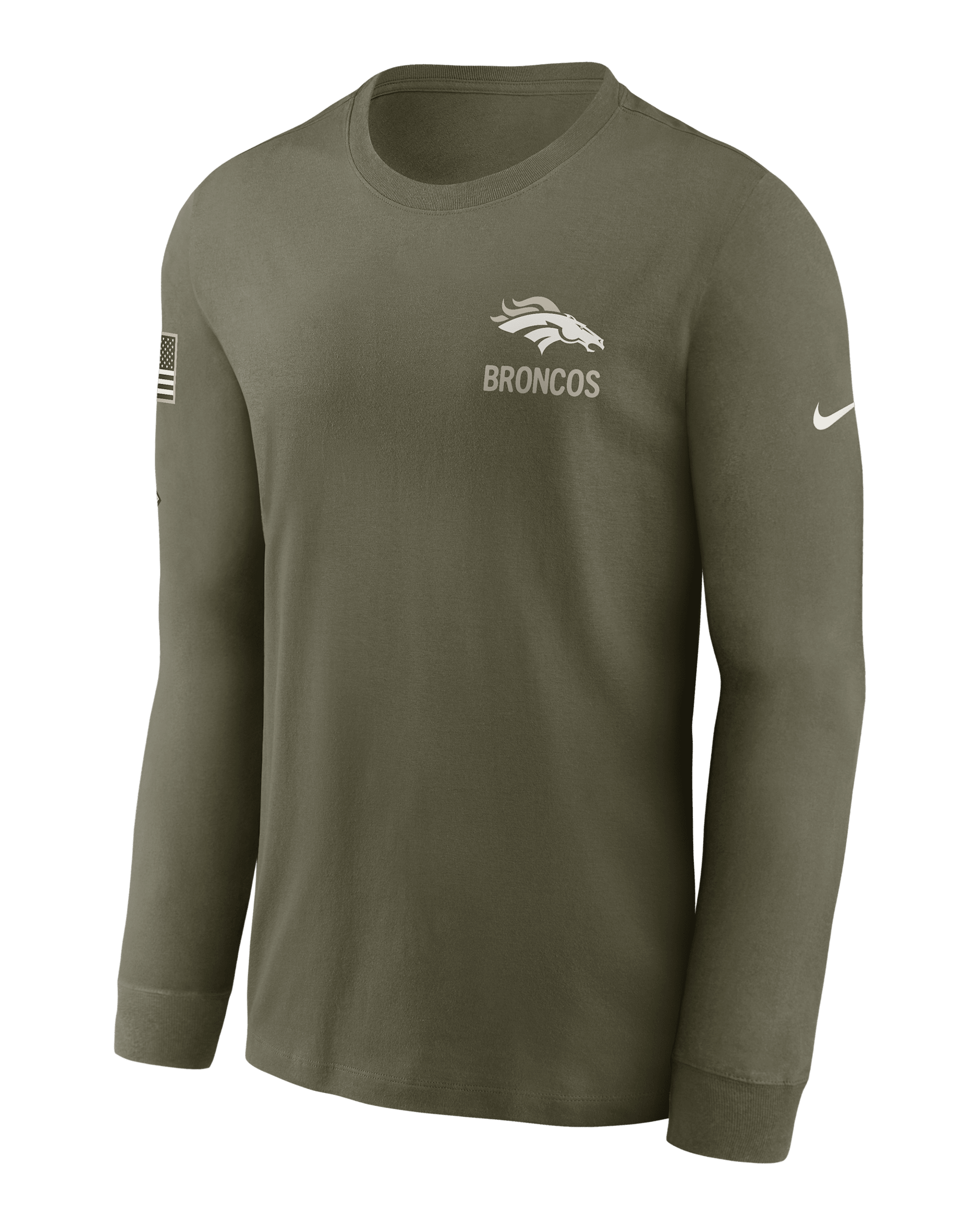 Denver Broncos Salute to Service Men's Nike NFL Long-Sleeve T-Shirt - Olive