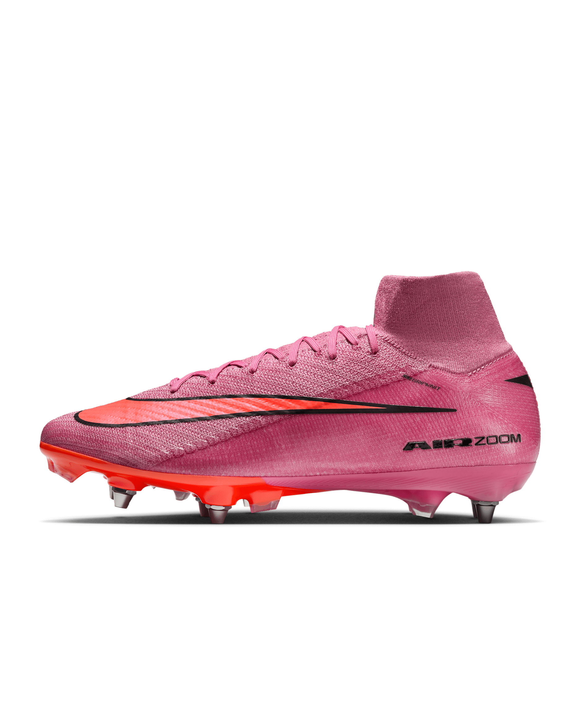Ποδοσφαιρικά παπούτσια ψηλού προφίλ SG-Pro Nike Mercurial Superfly 10 Elite - Magic Flamingo/Total Crimson/Μαύρο