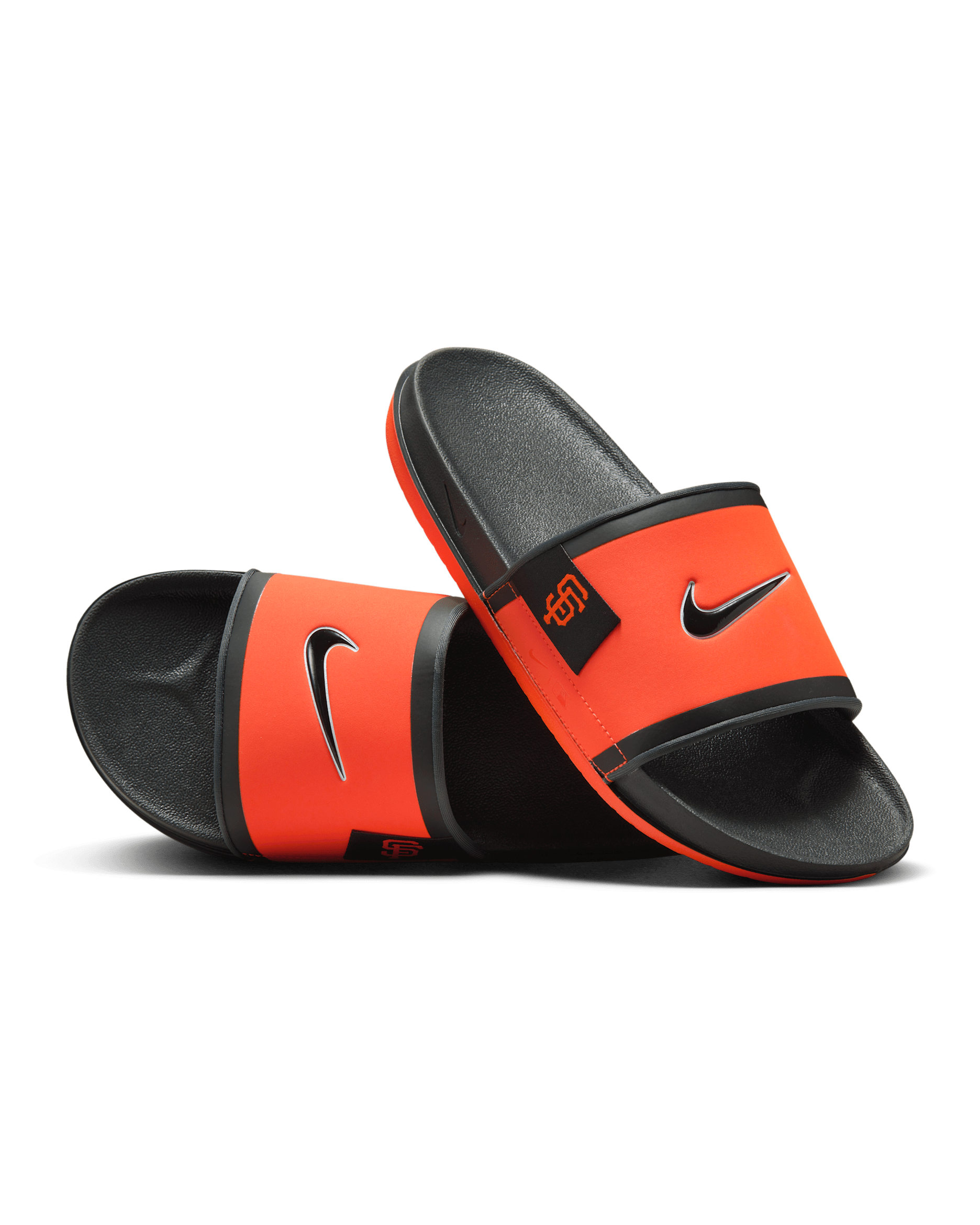 Nike Offcourt (San Francisco Giants) Offcourt Slides - Team Orange/Dark Smoke Grey/Black