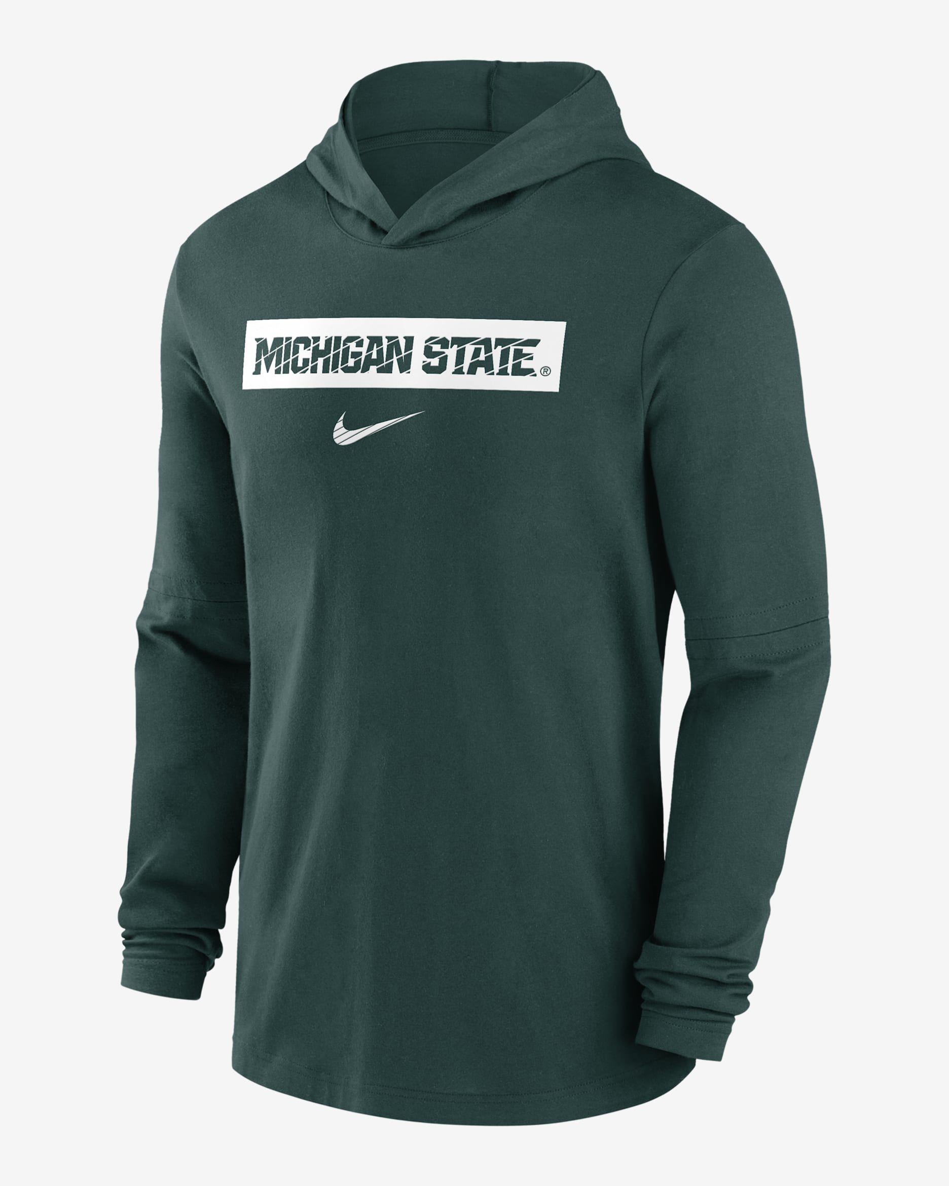 Michigan State Spartans Sideline Men's Nike Dri-FIT College Long-Sleeve Hooded Top - Green