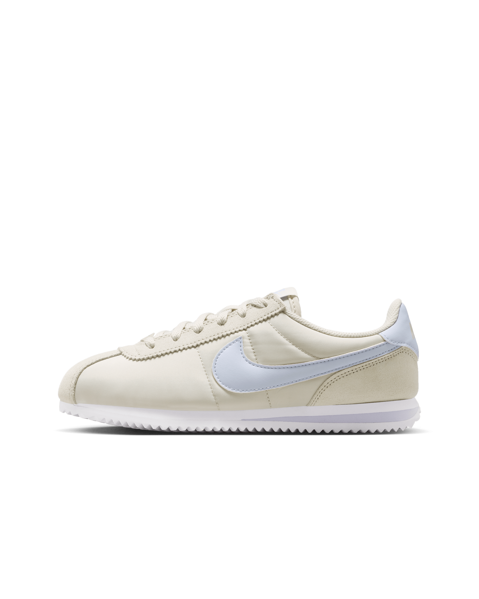 Tenis para niños grandes Nike Cortez Textile - Hueso claro/Blanco/Blanco/Fantasma