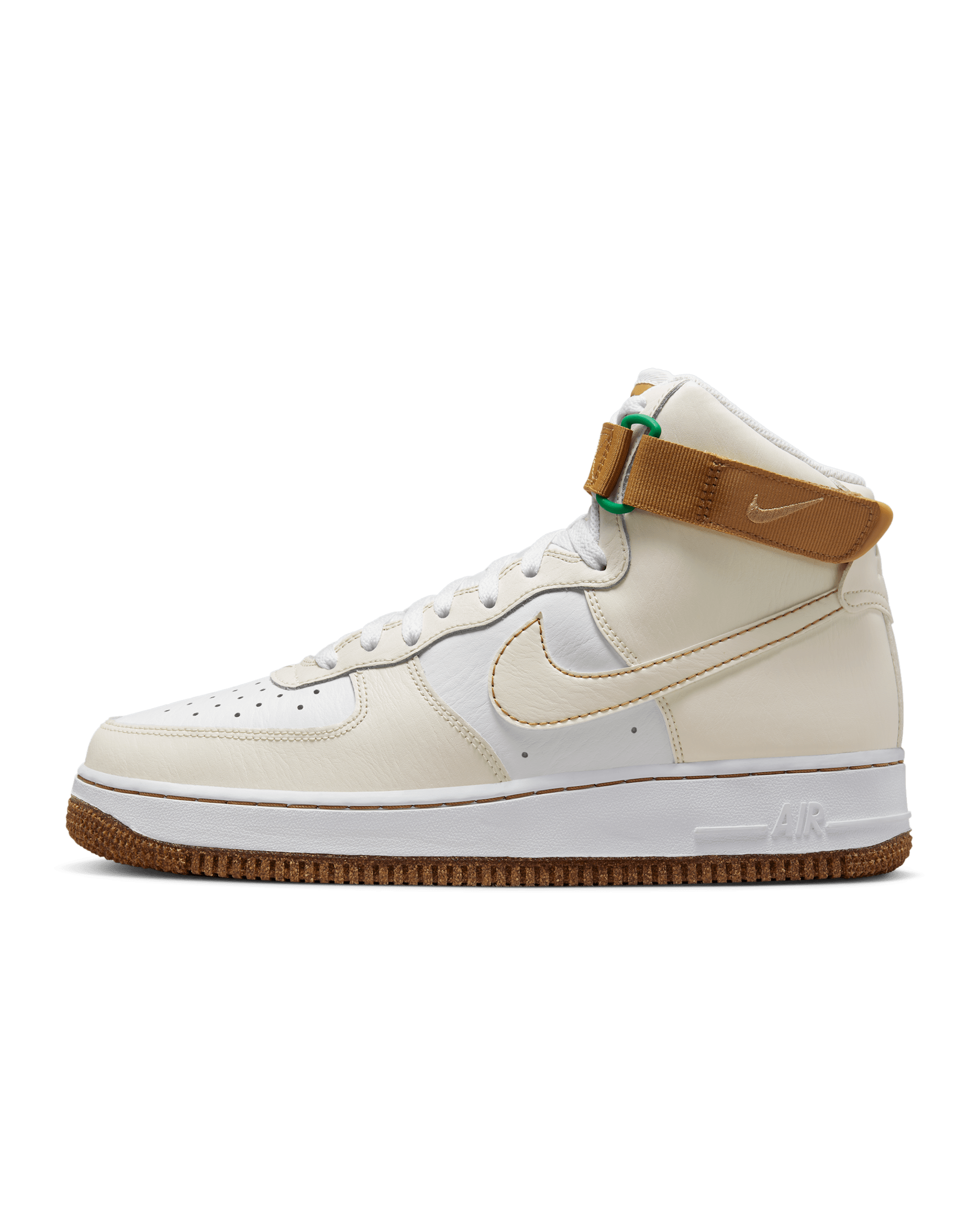 รองเท้าผู้ชาย Nike Air Force 1 High '07 LV8 EMB - Phantom/ขาว/Elemental Gold/Phantom