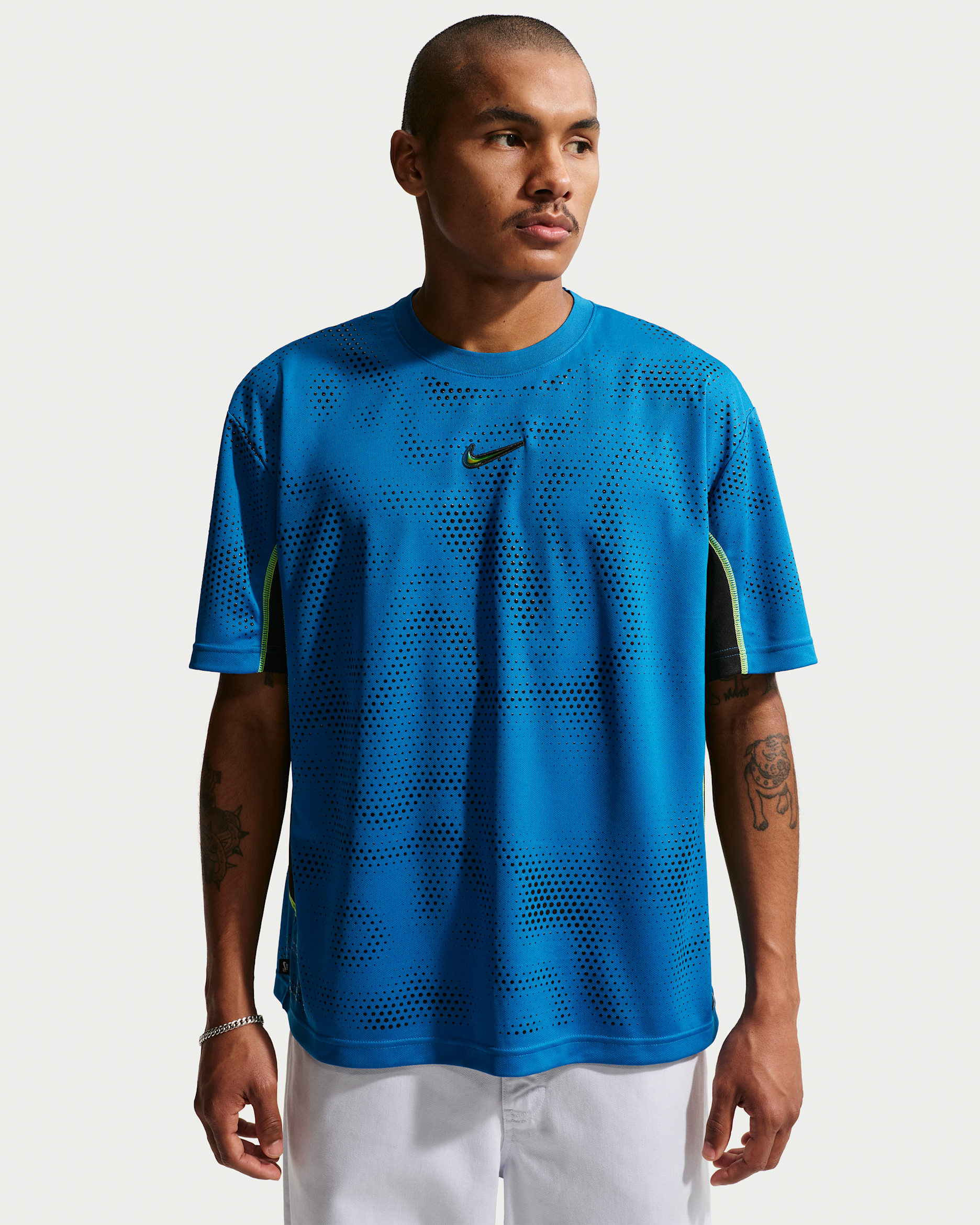 Nike SB Ishod Short-Sleeve Jersey Top - Brilliant Blue/Black