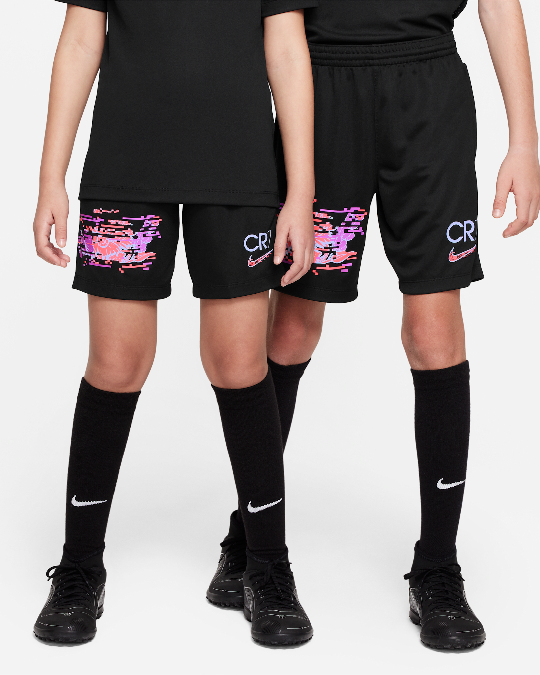 CR7 Older Kids' Football Shorts - Black