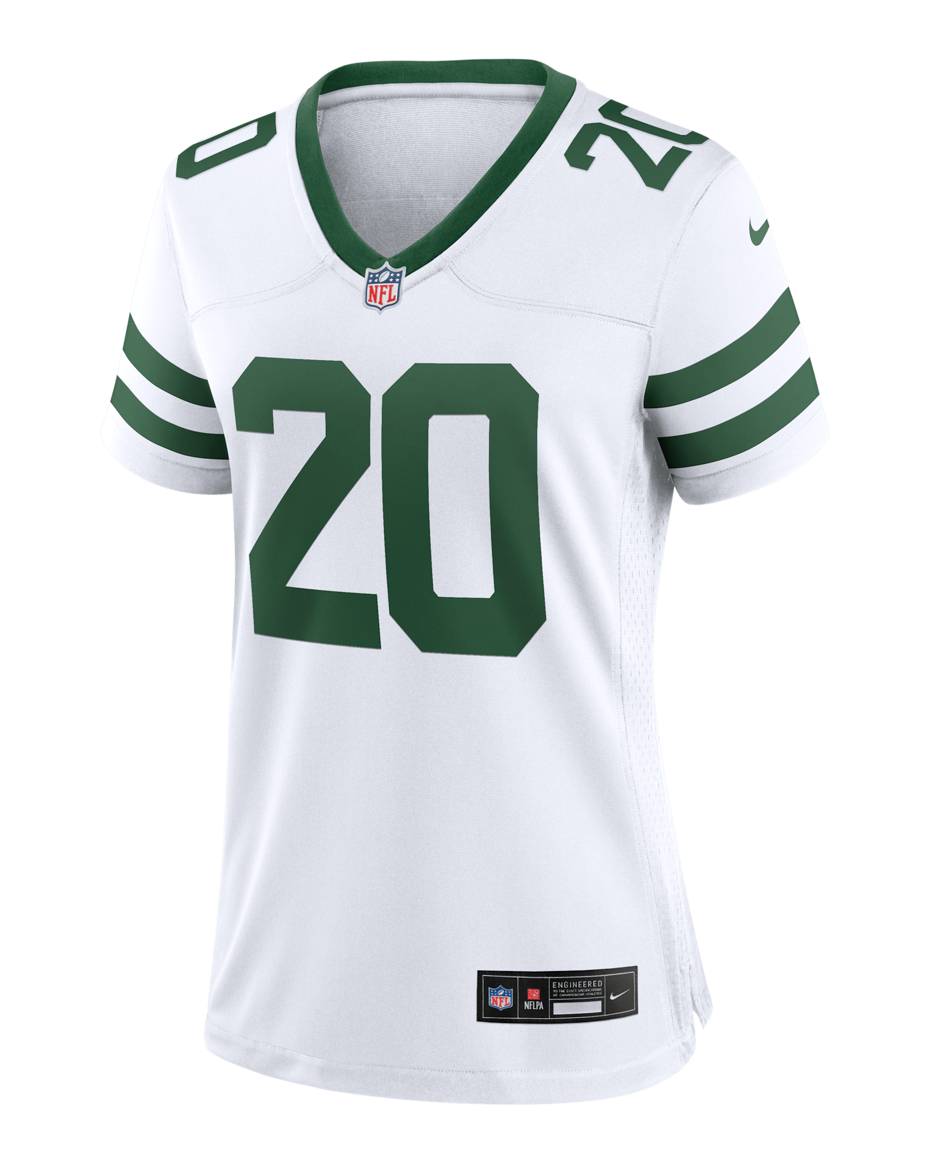 Breece Hall New York Jets Women's Nike NFL Game Football Jersey - White