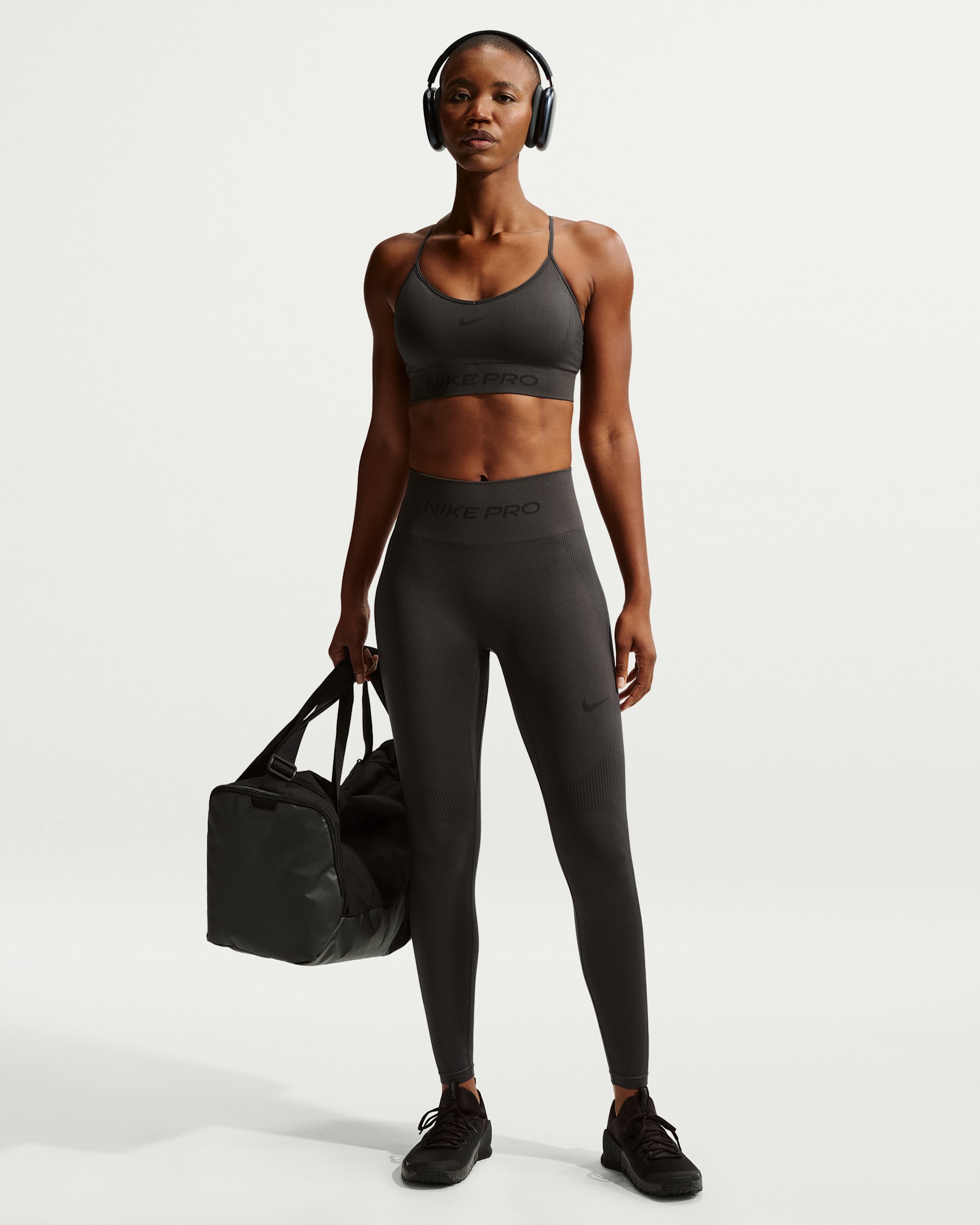 Nike Pro Seamless Women's High-Waisted 7/8 Leggings - Dark Smoke Grey