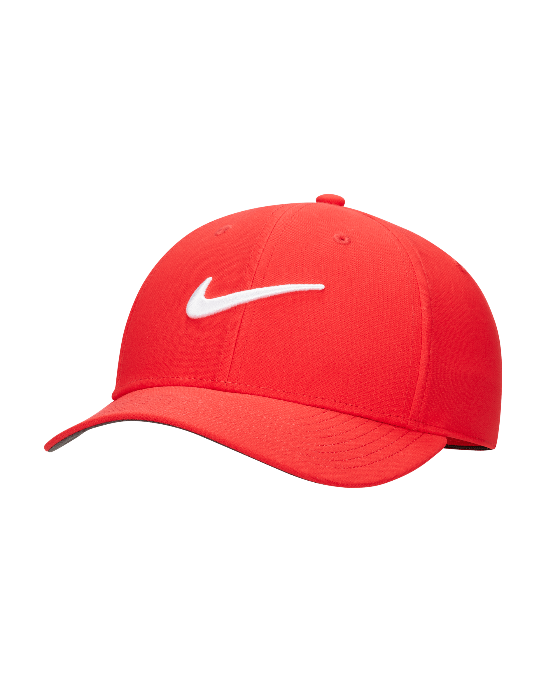 Nike Dri-FIT Club Structured Swoosh Cap - University Red/White