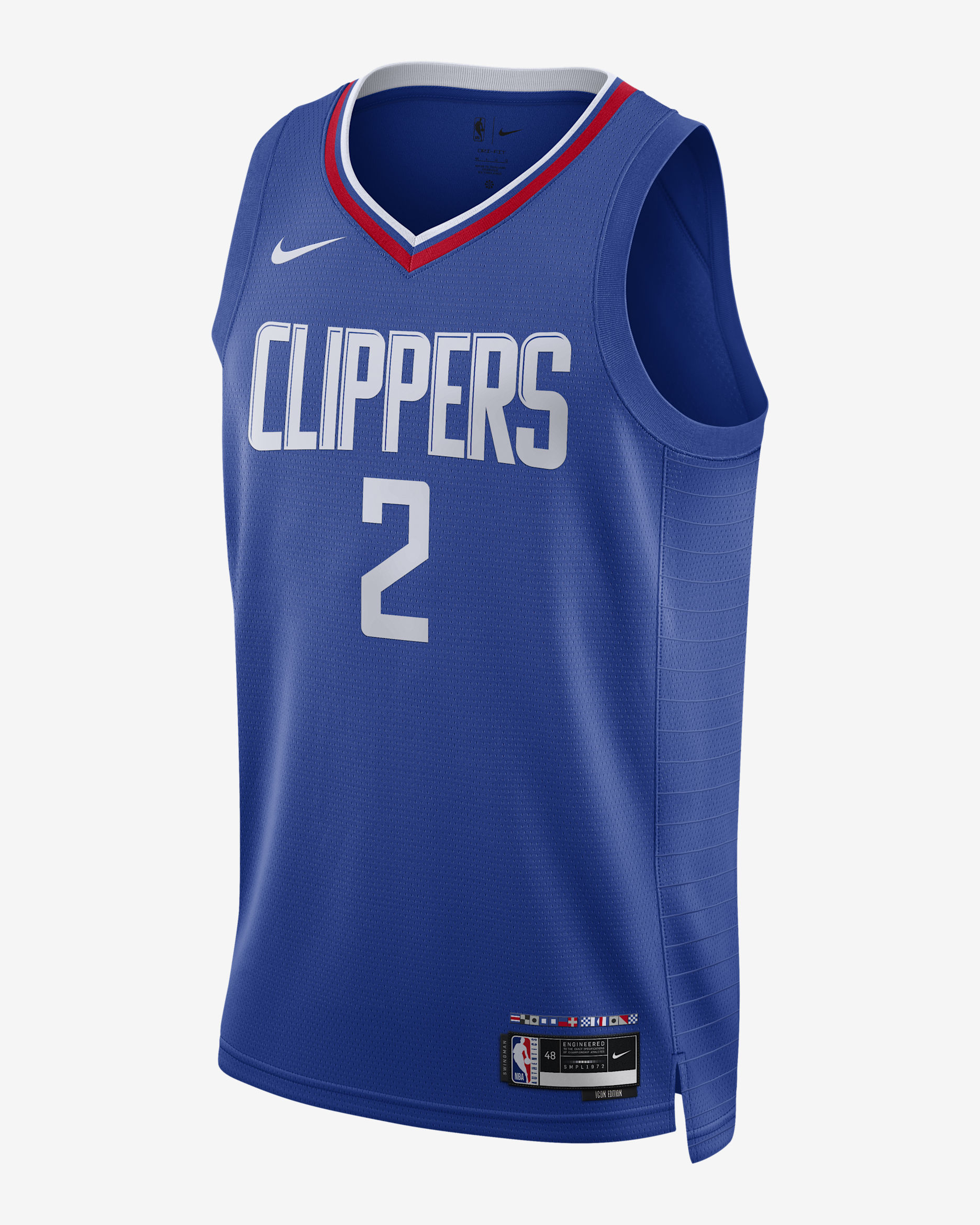 Jersey Nike Dri-FIT de la NBA Swingman para hombre LA Clippers Icon Edition - Azul enérgico
