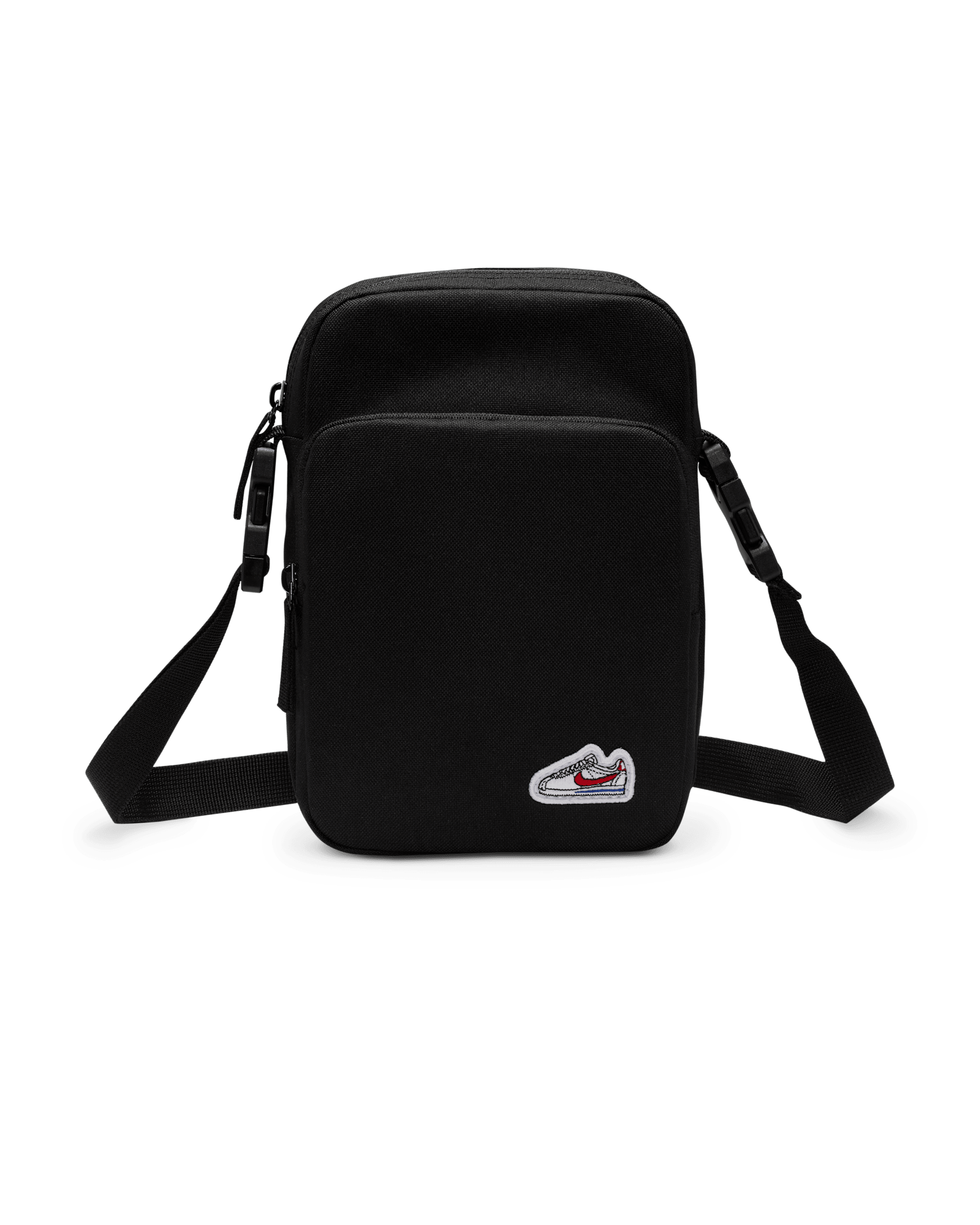 나이키 코르테즈 헤리티지 크로스바디 백(4L) - 블랙/블랙/화이트